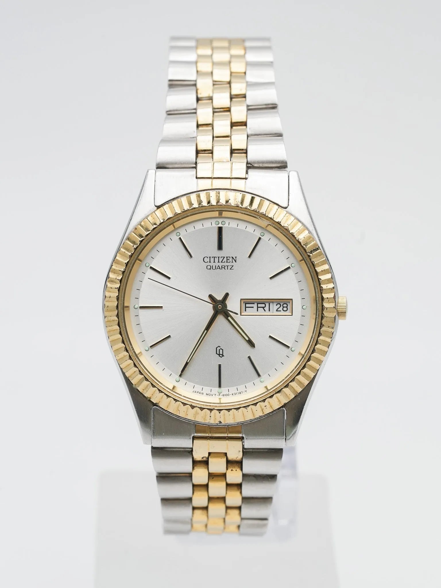 Citizen - Datejust cannelé jubilé acier or - 1990s - Atelier Victor Paris - Vintage Watch Shop Dubai