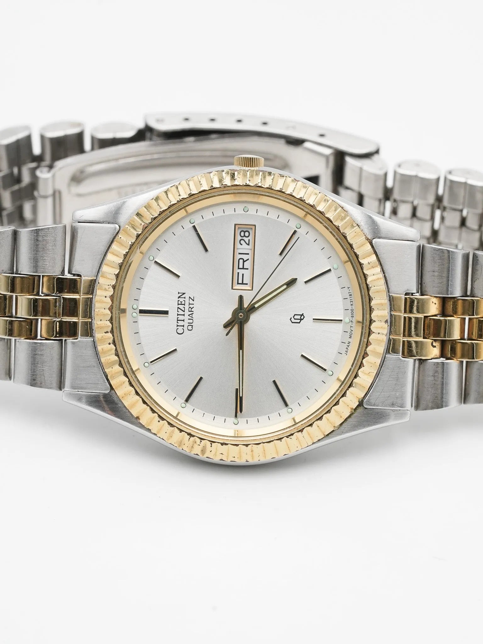 Citizen - Datejust cannelé jubilé acier or - 1990s - Atelier Victor Paris - Vintage Watch Shop Dubai