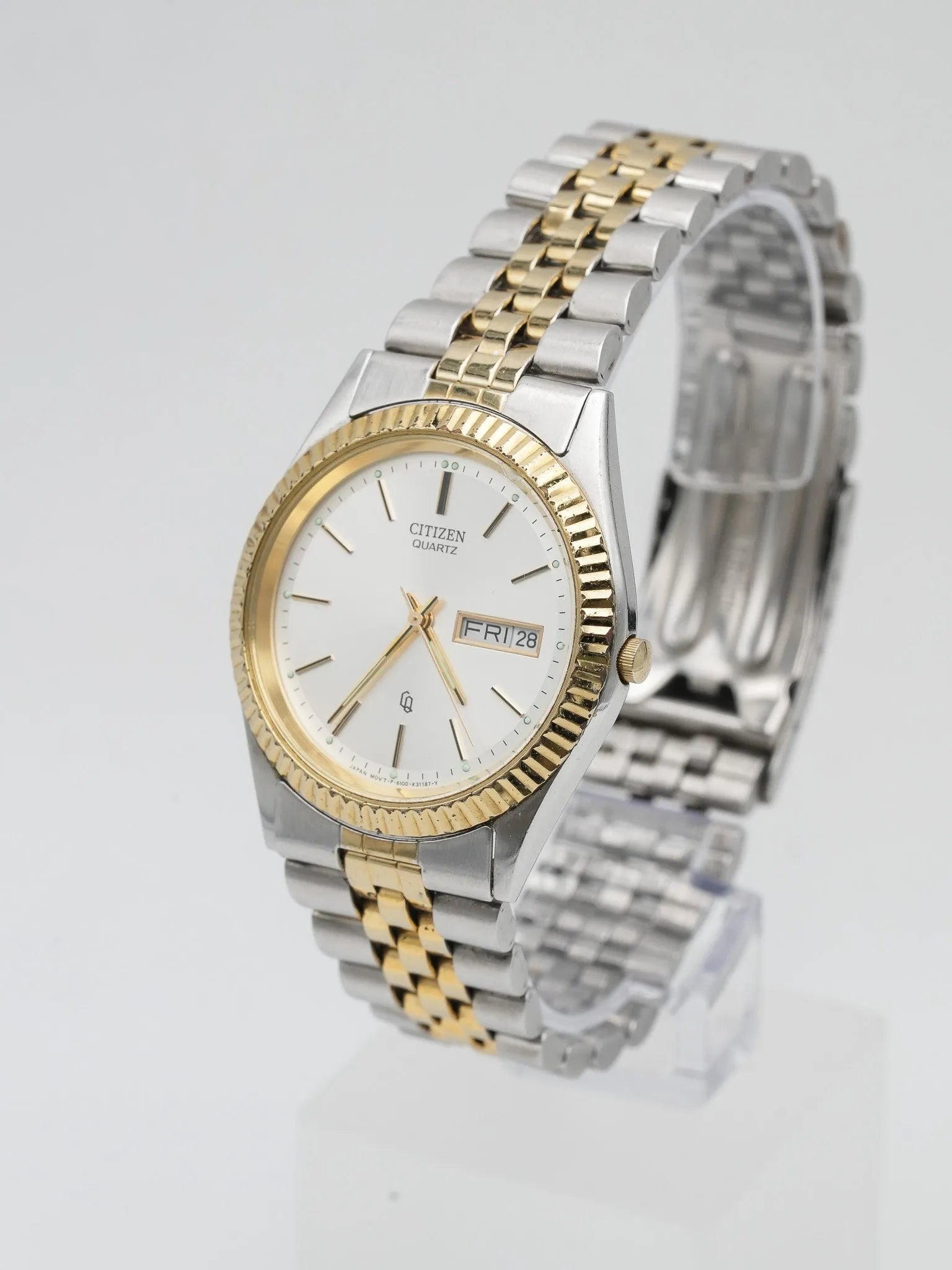 Citizen - Datejust cannelé jubilé acier or - 1990s - Atelier Victor Paris - Vintage Watch Shop Dubai
