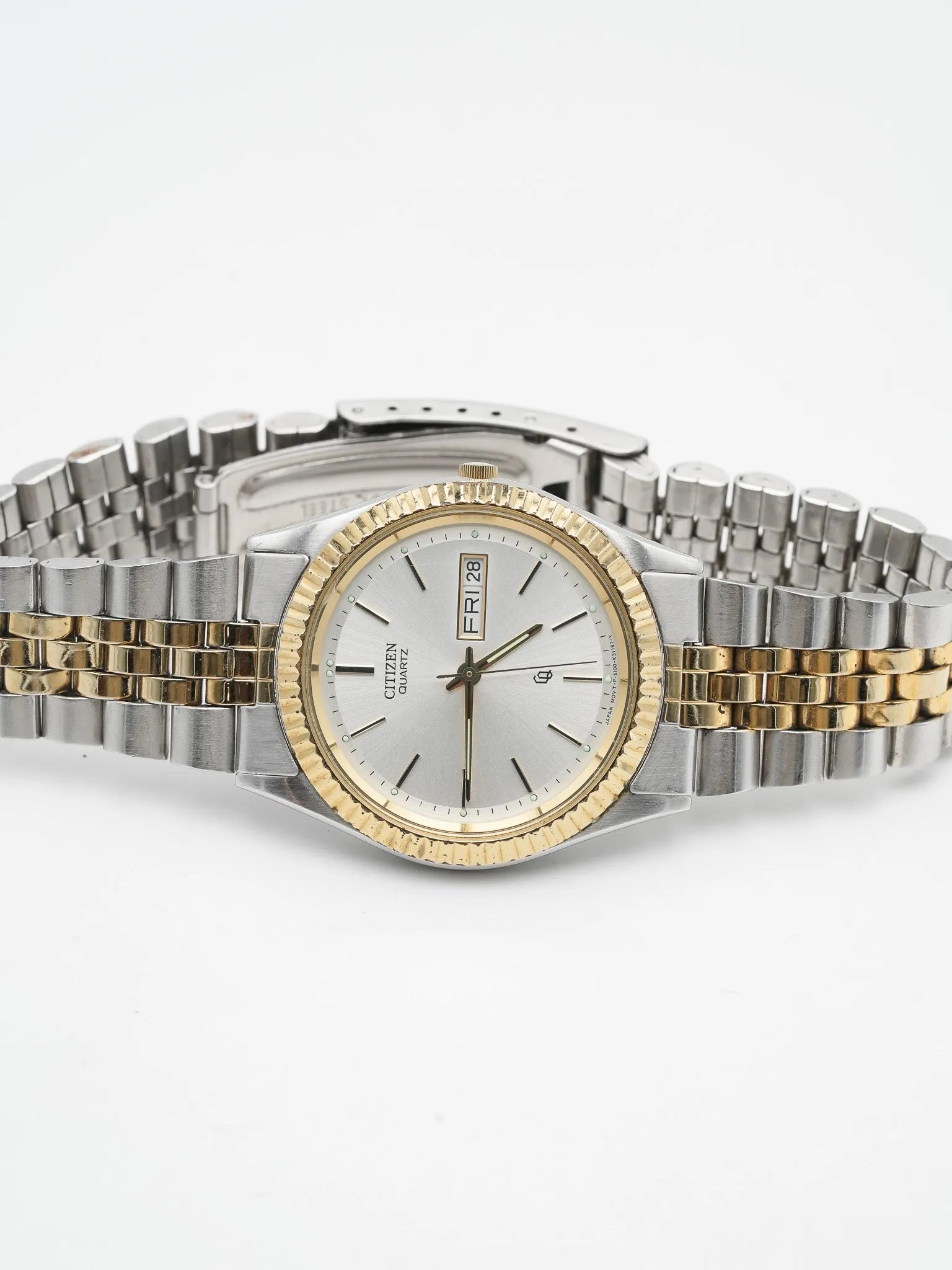 Citizen - Datejust cannelé jubilé acier or - 1990s - Atelier Victor Paris - Vintage Watch Shop Dubai