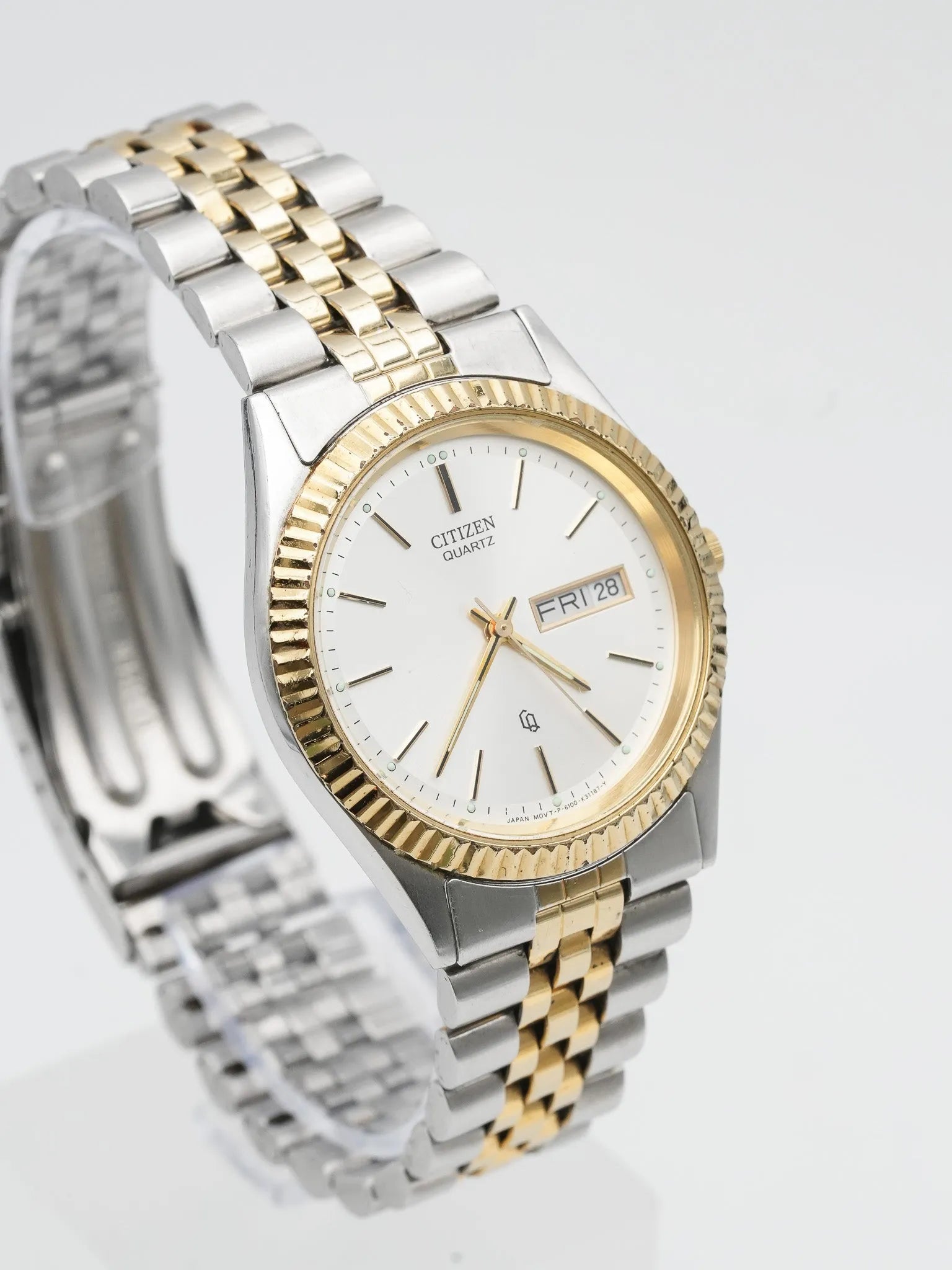Citizen - Datejust cannelé jubilé acier or - 1990s - Atelier Victor Paris - Vintage Watch Shop Dubai