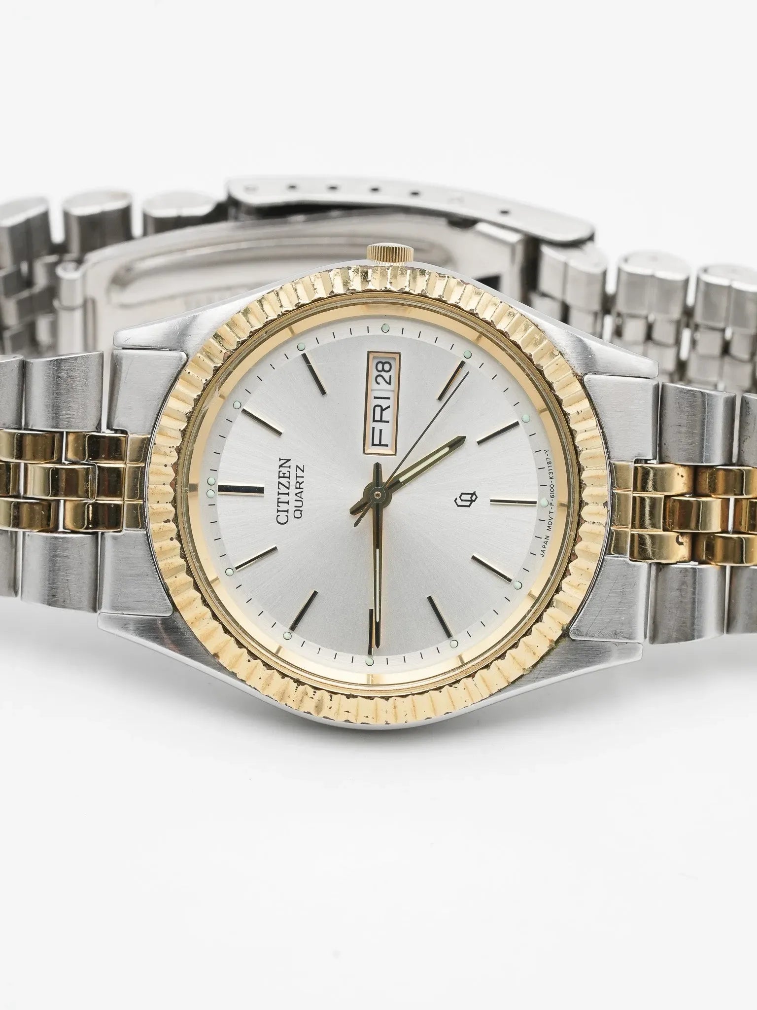 Citizen - Datejust cannelé jubilé acier or - 1990s - Atelier Victor - Vintage  Shop