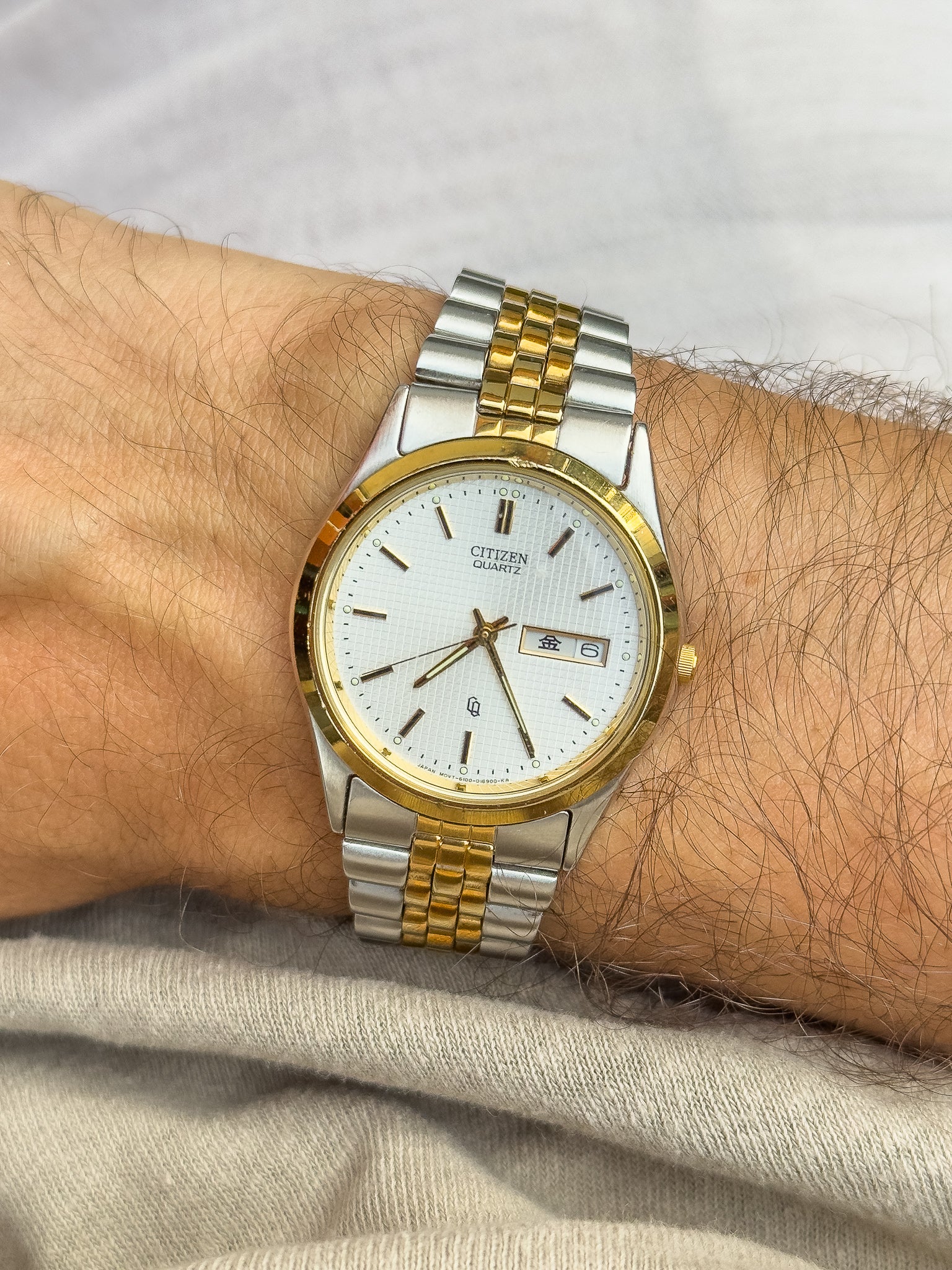 Citizen - Daydate Clous de Paris Acier Or - 2003 - Atelier Victor - Vintage  Shop