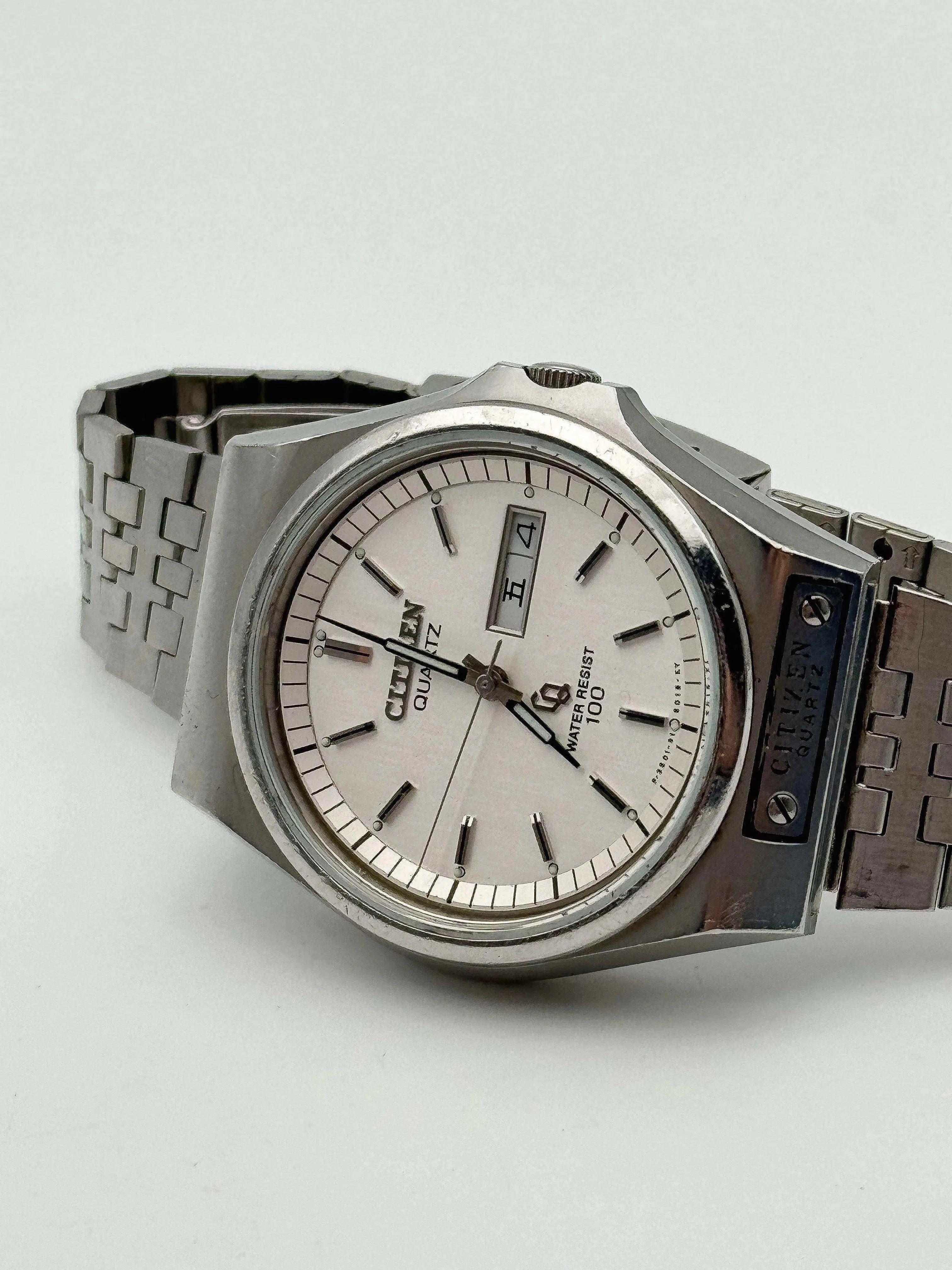 Citizen - Daydate Kanji Acier cadran blanc - 1980 - Atelier Victor - Vintage  Shop