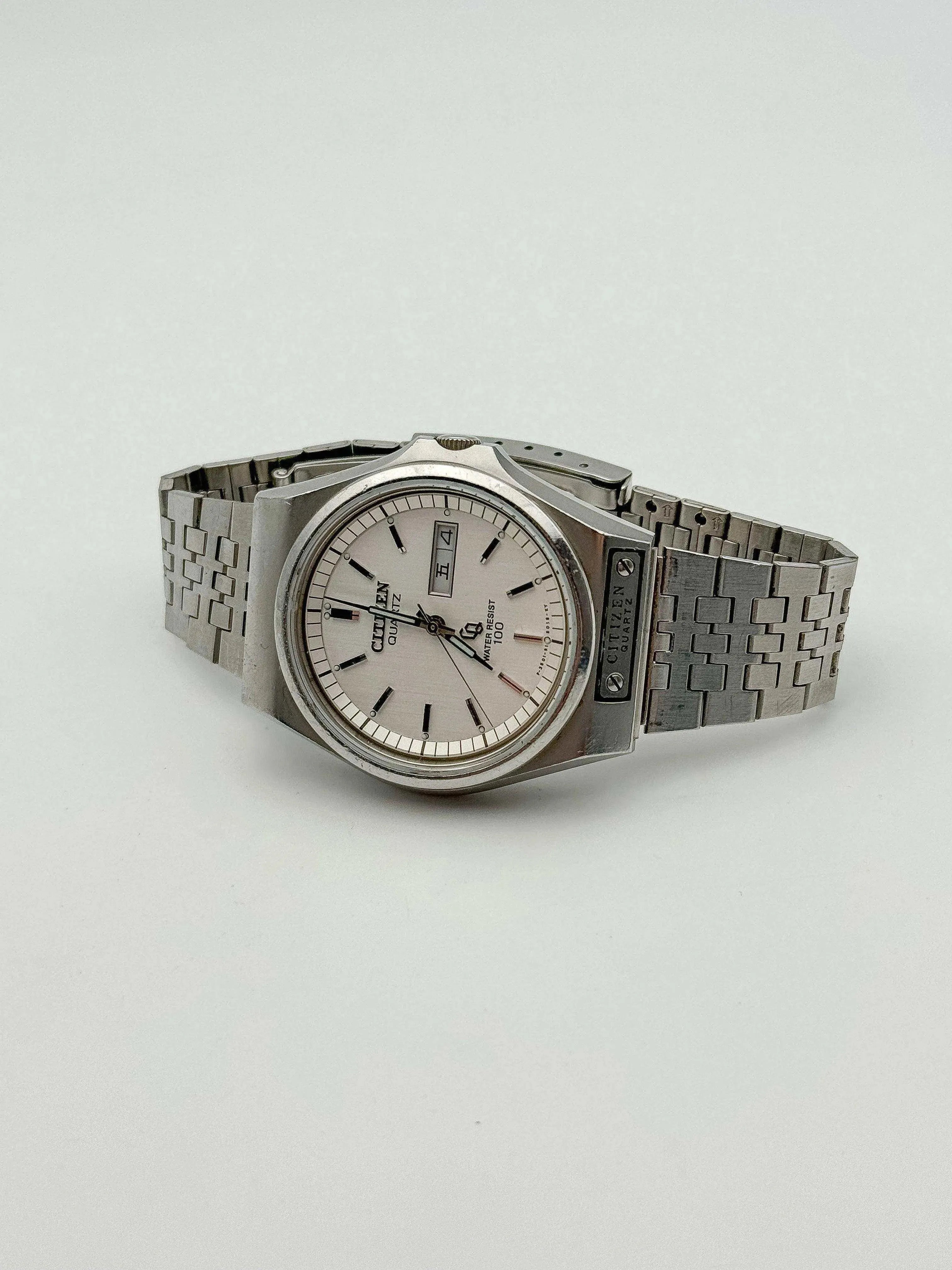 Citizen - Daydate Kanji Acier cadran blanc - 1980 - Atelier Victor - Vintage  Shop