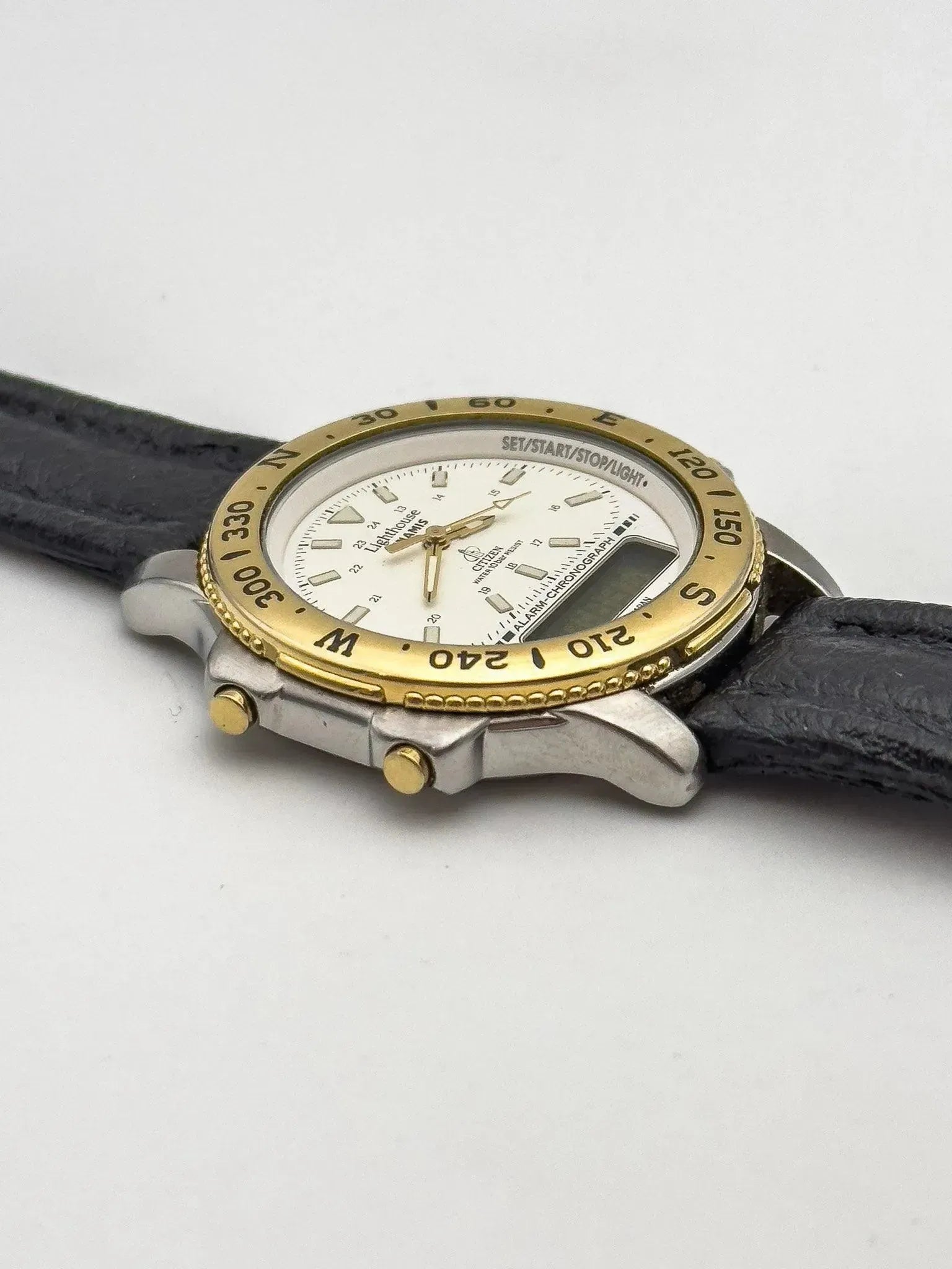 Citizen - Lighthouse Multifonctions Acier Or - 1980s - Atelier Victor