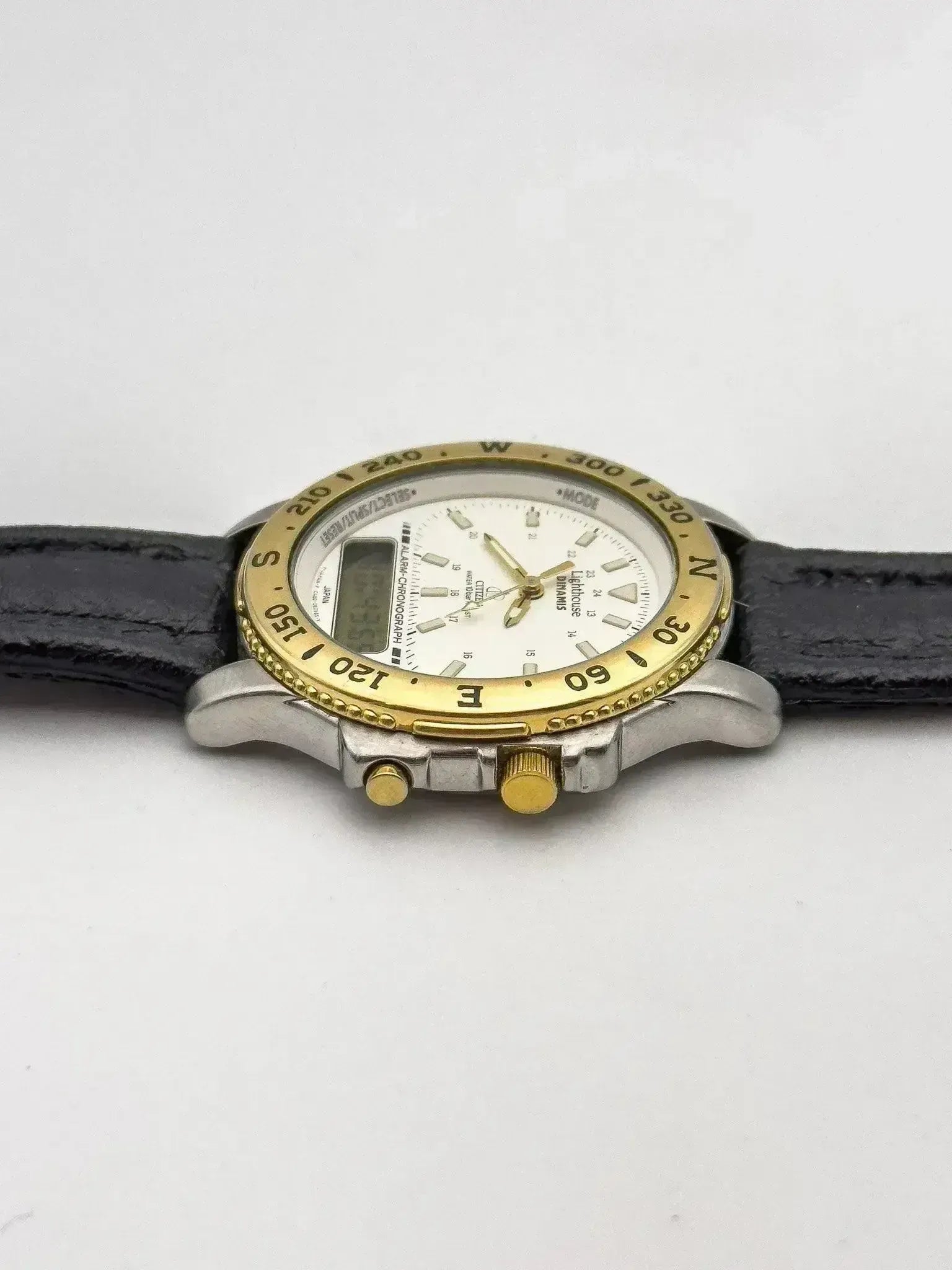 Citizen - Lighthouse Multifunction Stainless Steel Gold - 1980s