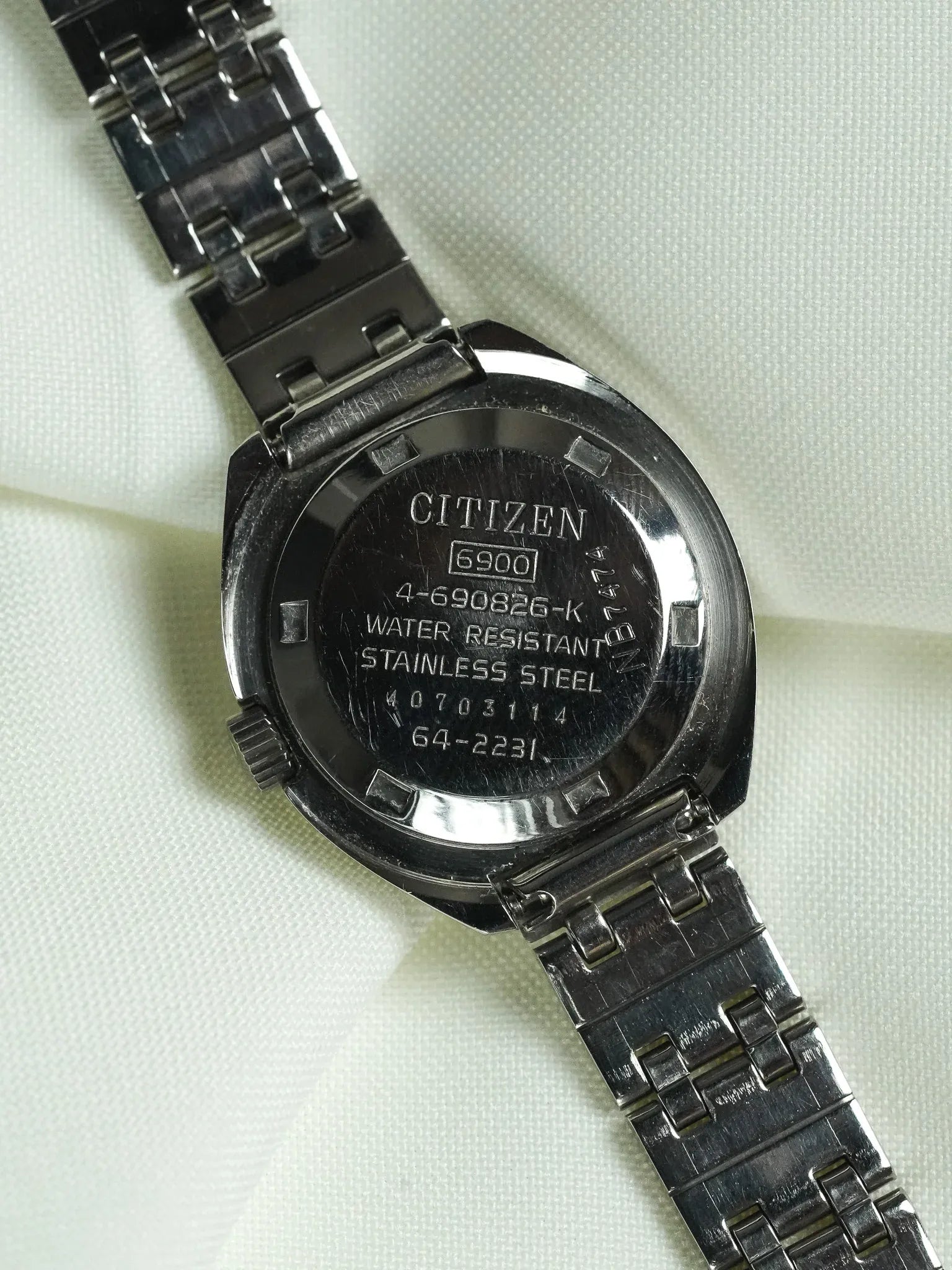 Citizen - Mini Disco Volante Moka Bracelet Acier - Neuve de Stock - 1980s - Atelier Victor - Vintage  Shop