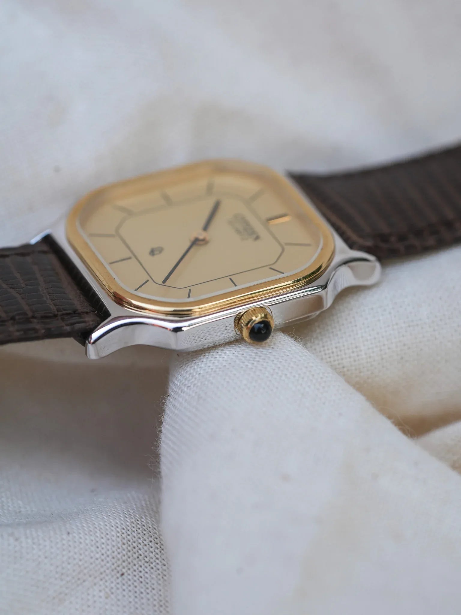 Citizen - Octogonale Bicolore Cadran Or - NOS - 1982 - Atelier Victor