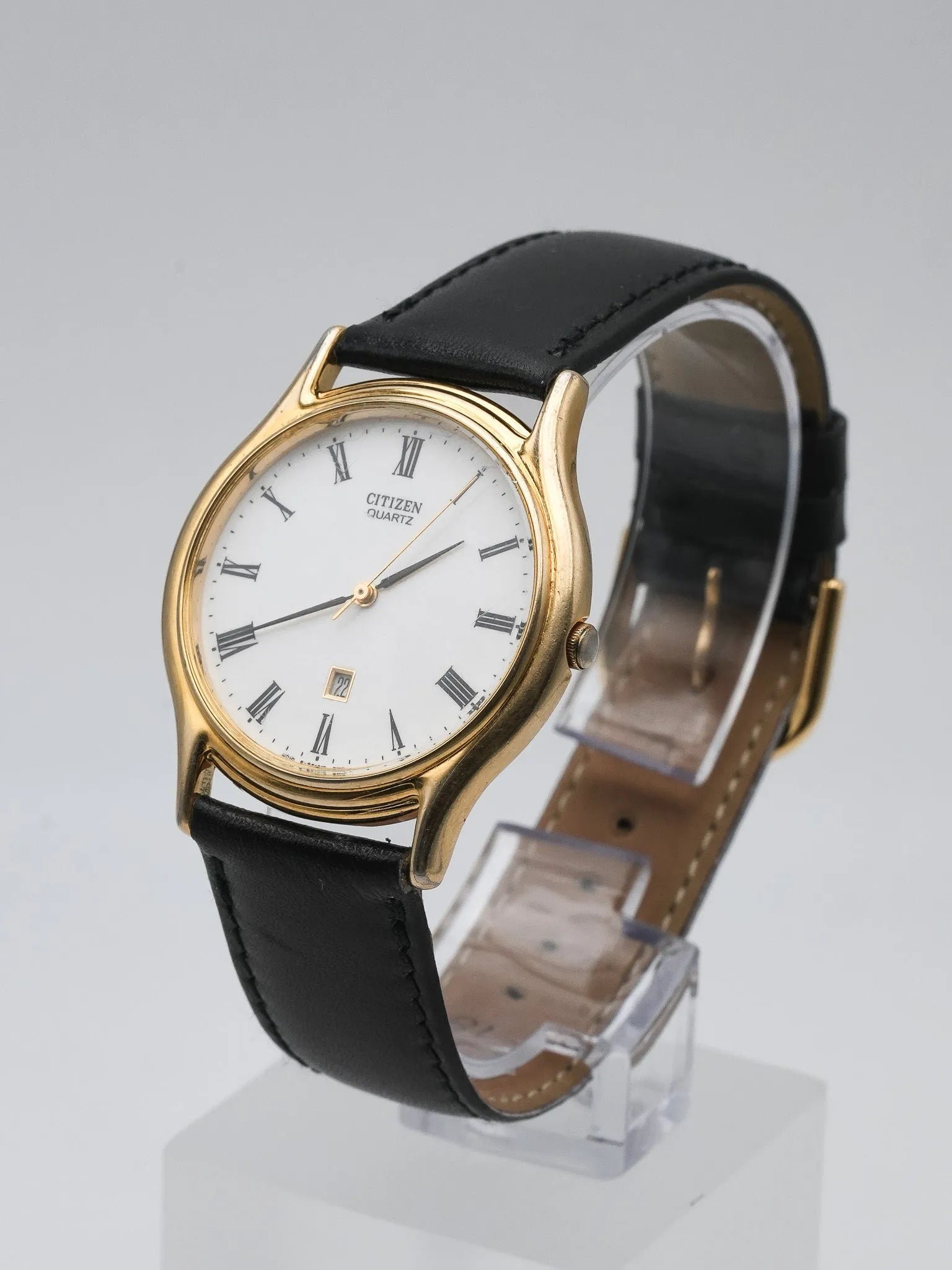 Citizen - Plaqué Or Romain Date 6h - 1990s - Atelier Victor - Vintage  Shop