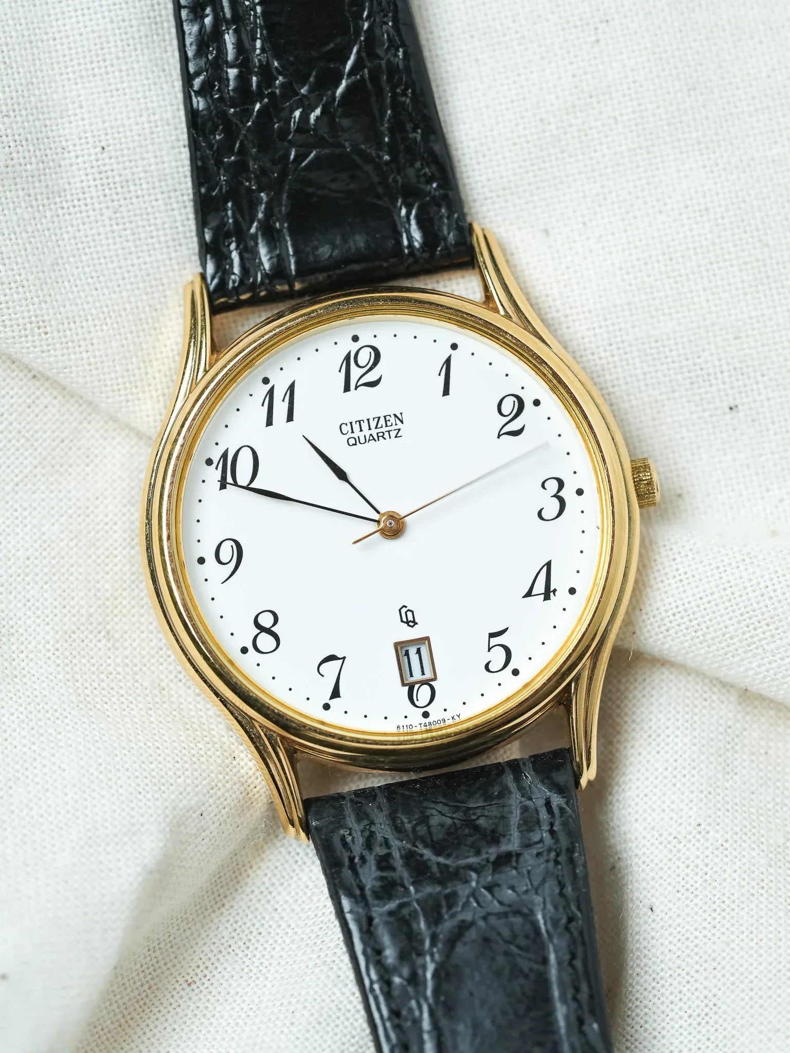 Citizen - Ronde Extra-Plate Or Date 6H - NOS - 1990 - Atelier Victor - Vintage  Shop