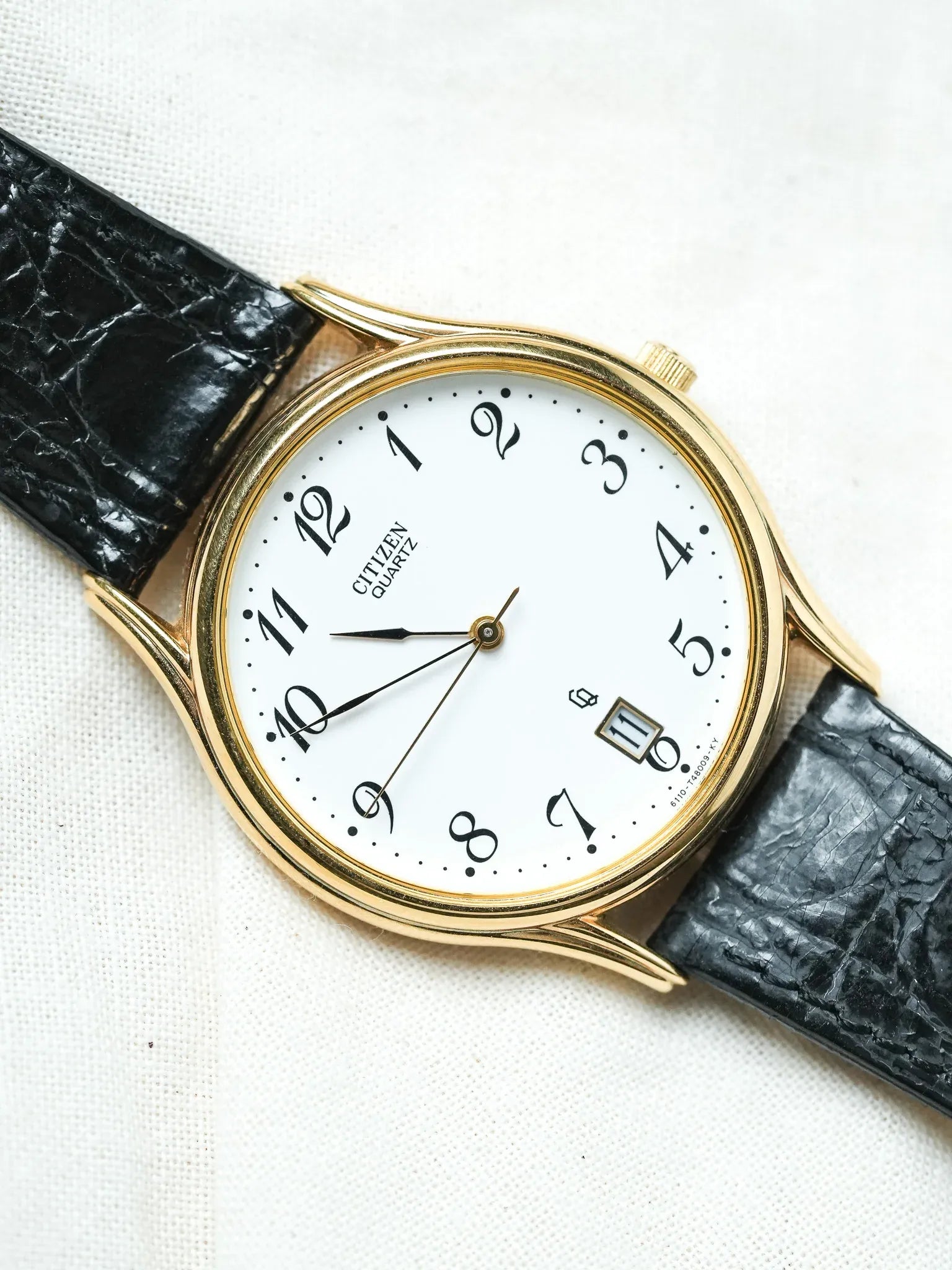 Citizen - Ronde Extra-Plate Or Date 6H - NOS - 1990 - Atelier Victor - Vintage  Shop