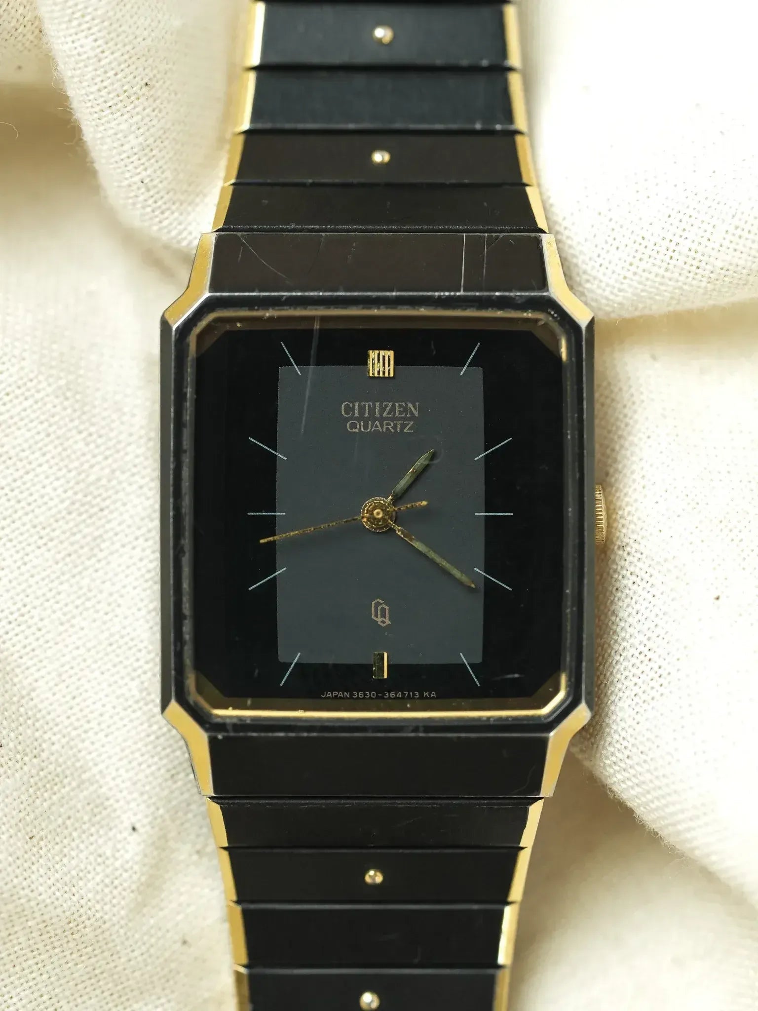Citizen - Tank black PVD GOLD - 1985 - Atelier Victor