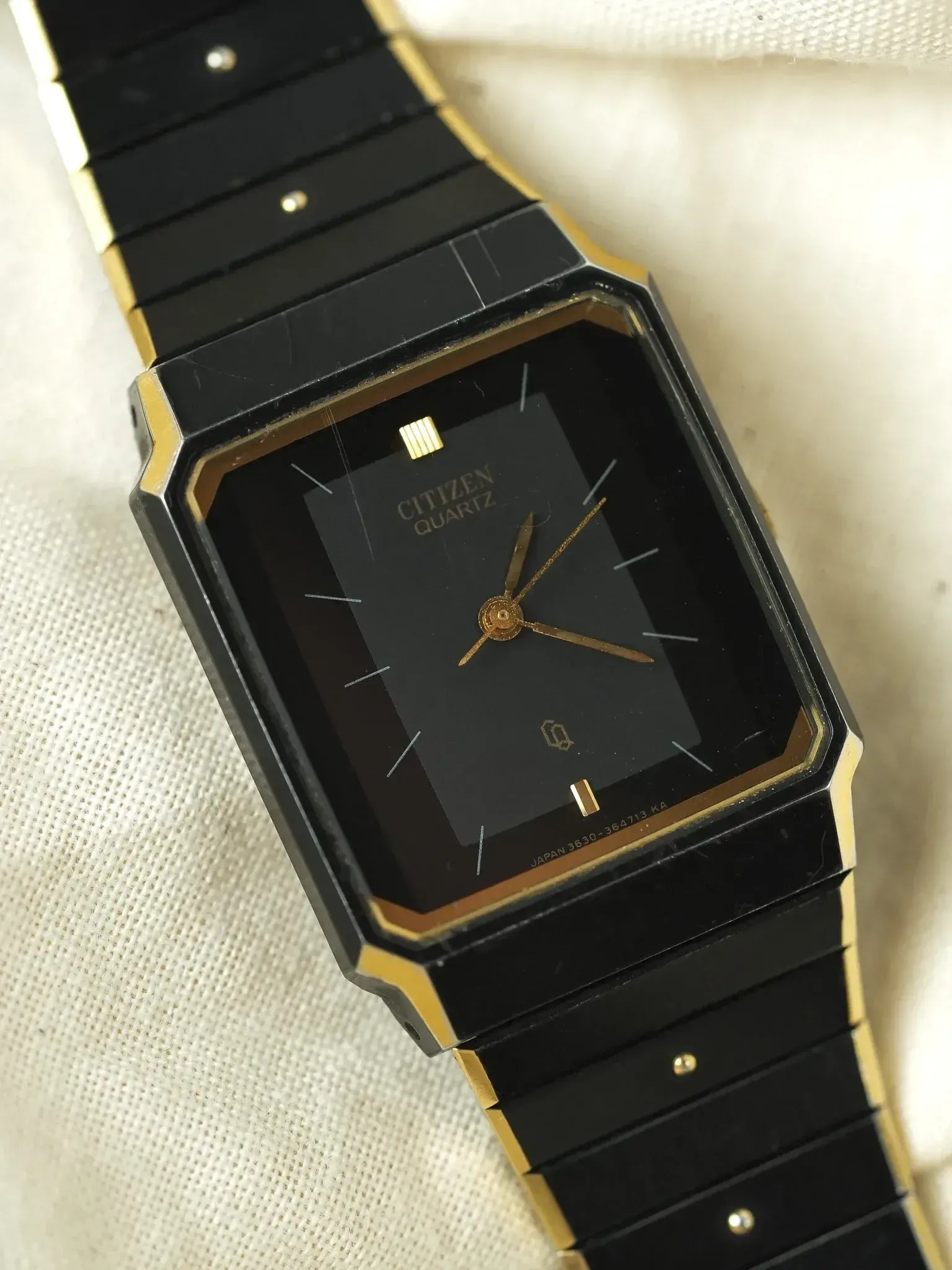 Citizen - Tank black PVD GOLD - 1985 - Atelier Victor