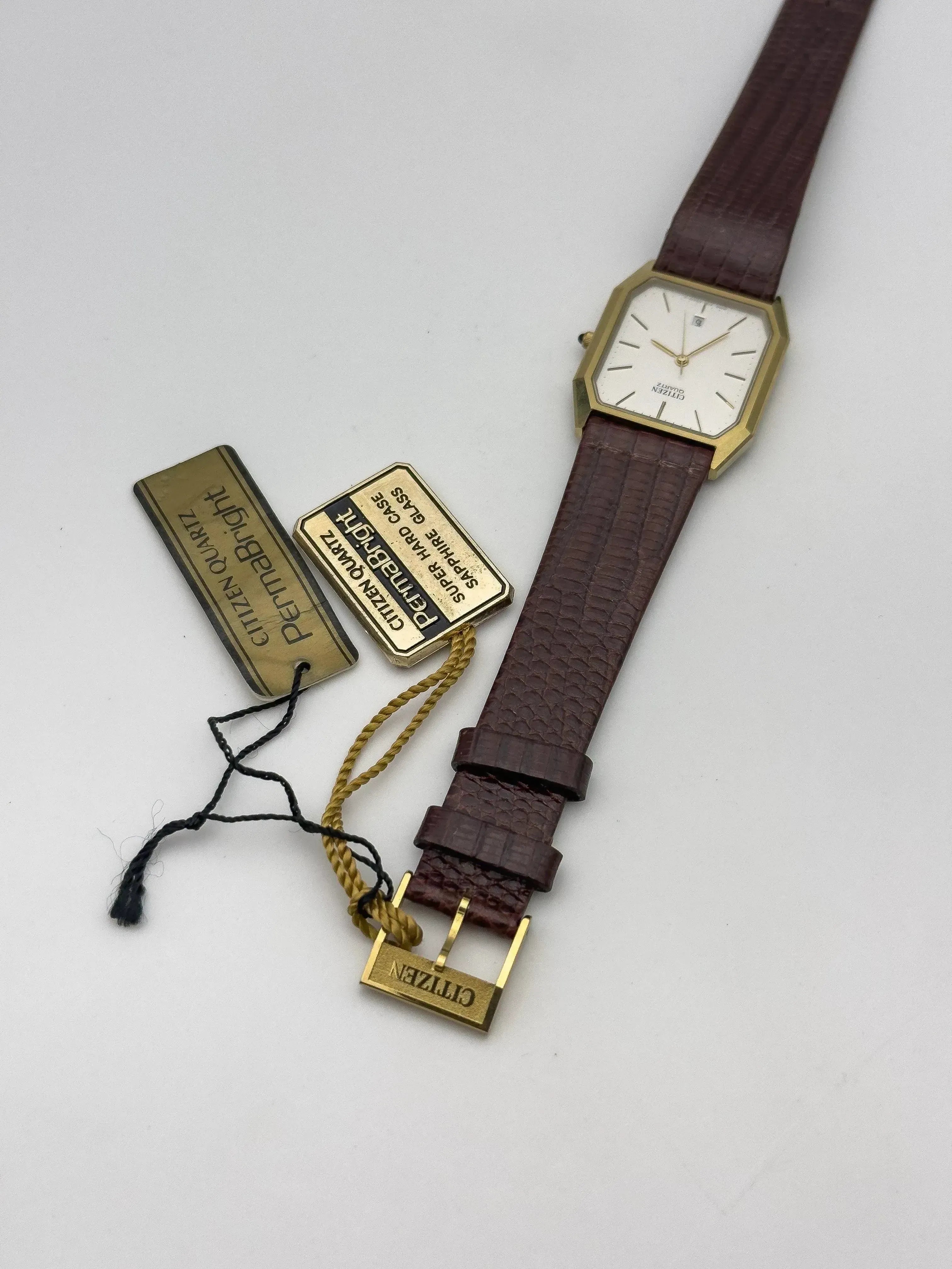 Citizen - Tonneau Gold Cabochon - NOS - 1990s - Atelier Victor