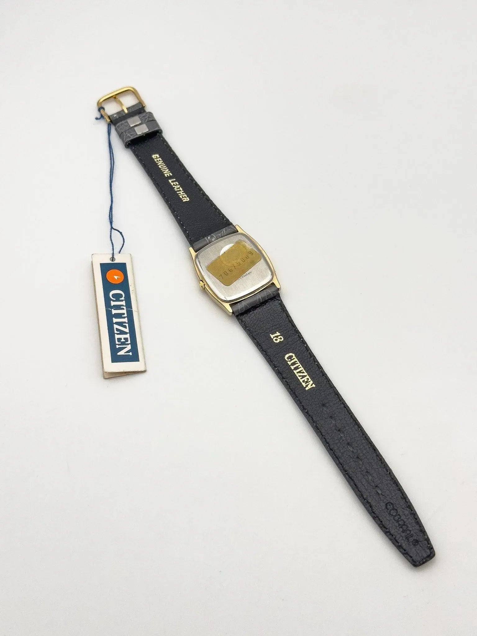 Citizen - Tonneau Grey Dust - NOS - 1990s - Atelier Victor Paris - Vintage Watch Shop Dubai