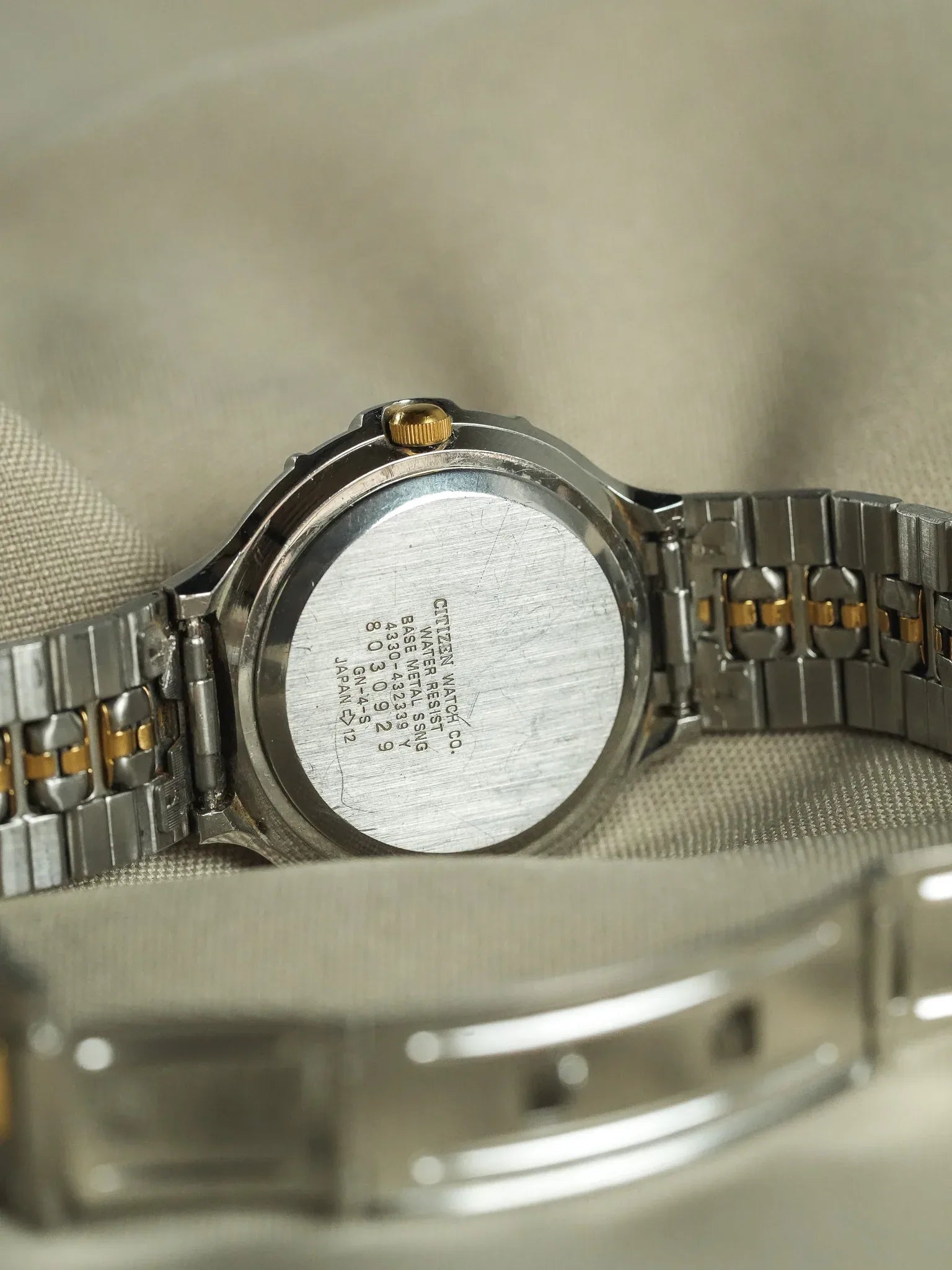 Citizen - Triple Calendar Phase de lune acier or - 1988 - Atelier Victor