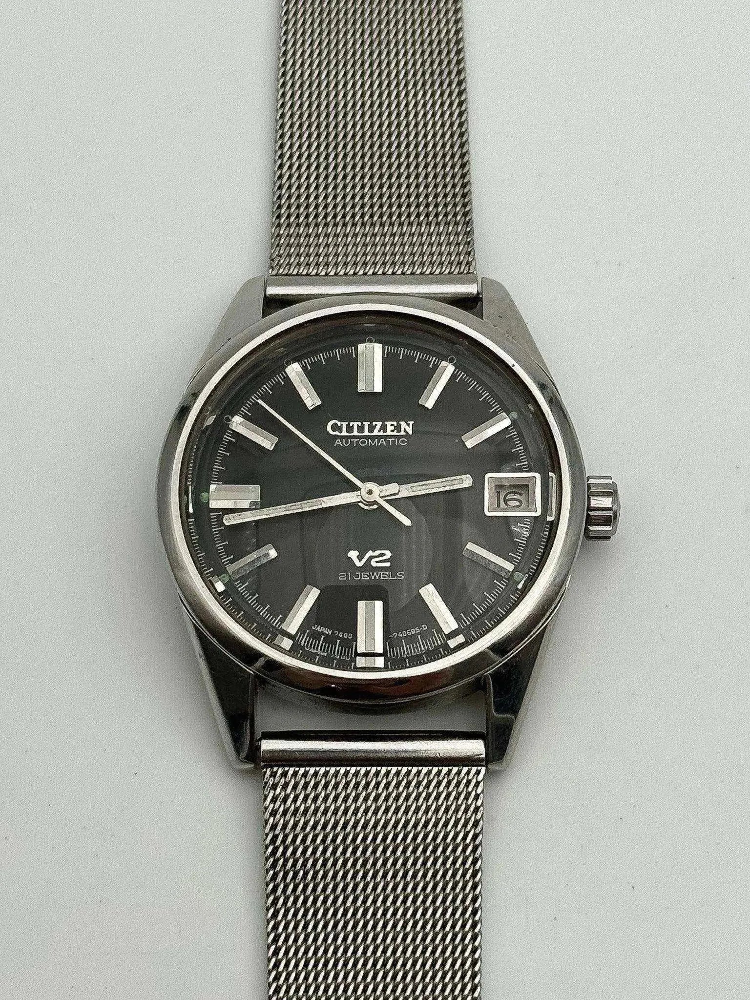 Citizen - V2 Black Dial - 1980s - Atelier Victor - Vintage  Shop
