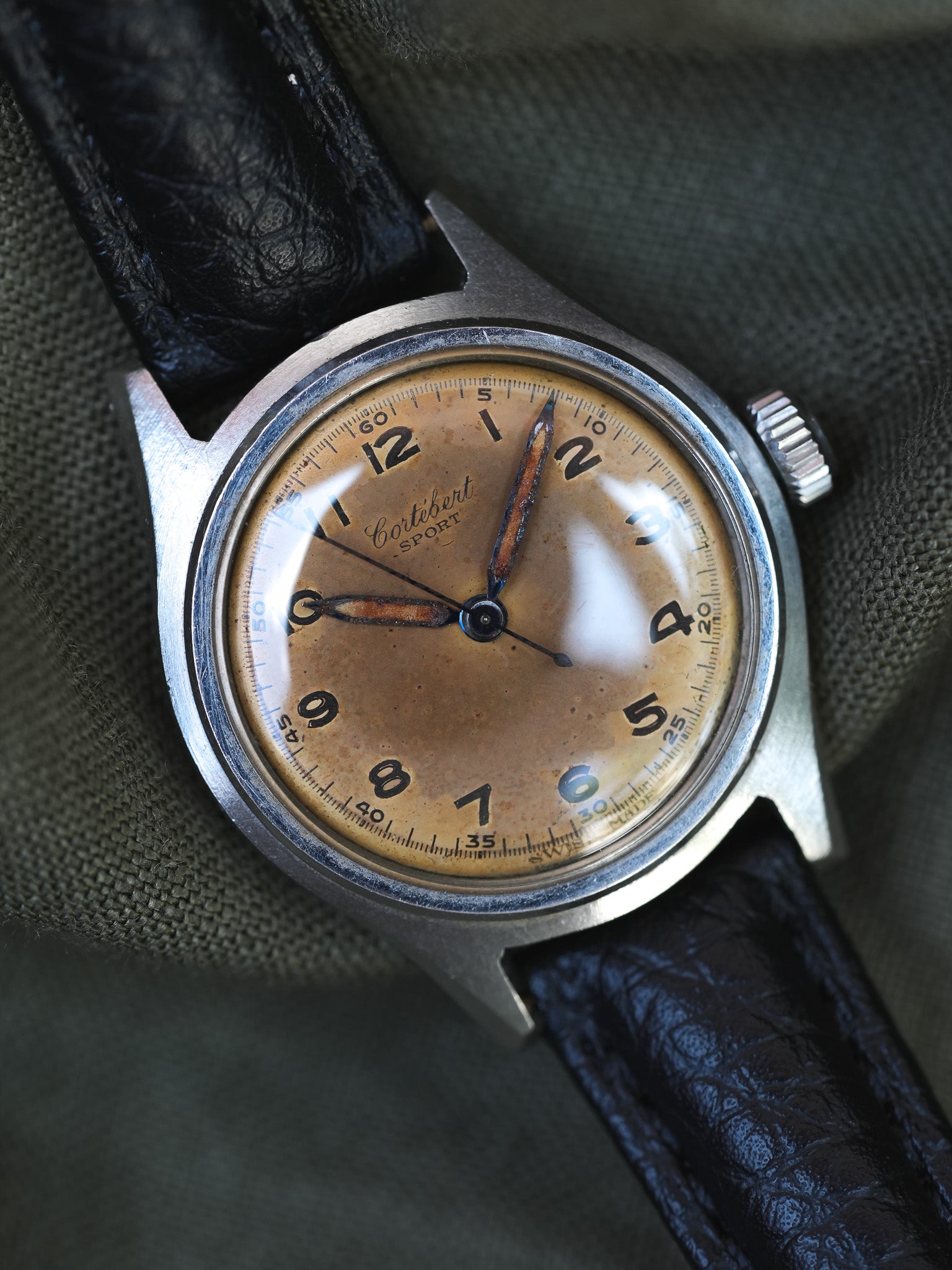 Cortebert Sport - Tropical Militaire - 1950s - Atelier Victor - Vintage  Shop