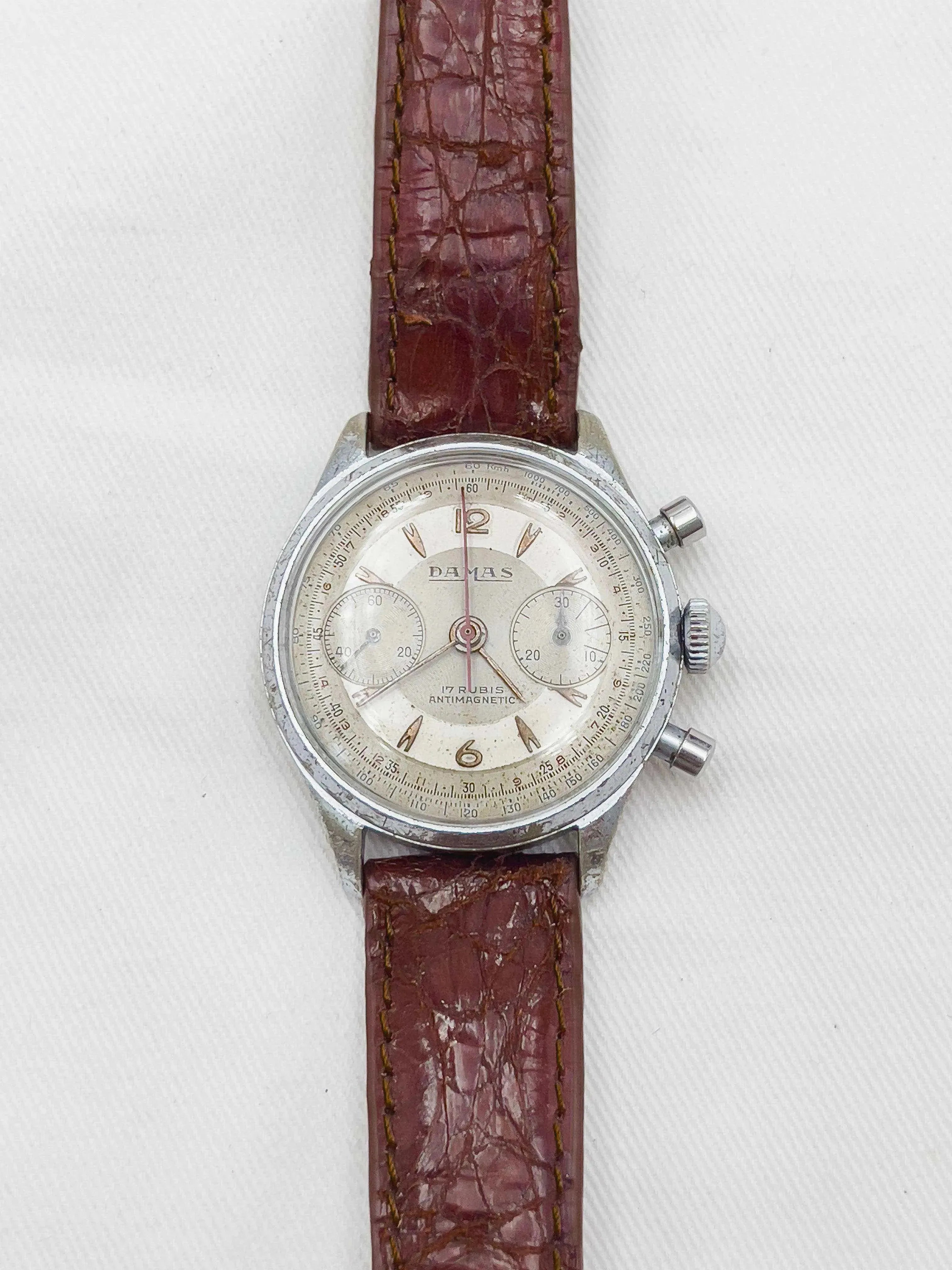 Damas - Chronographe - 1950’s - Atelier Victor Paris - Vintage Watch Shop Dubai