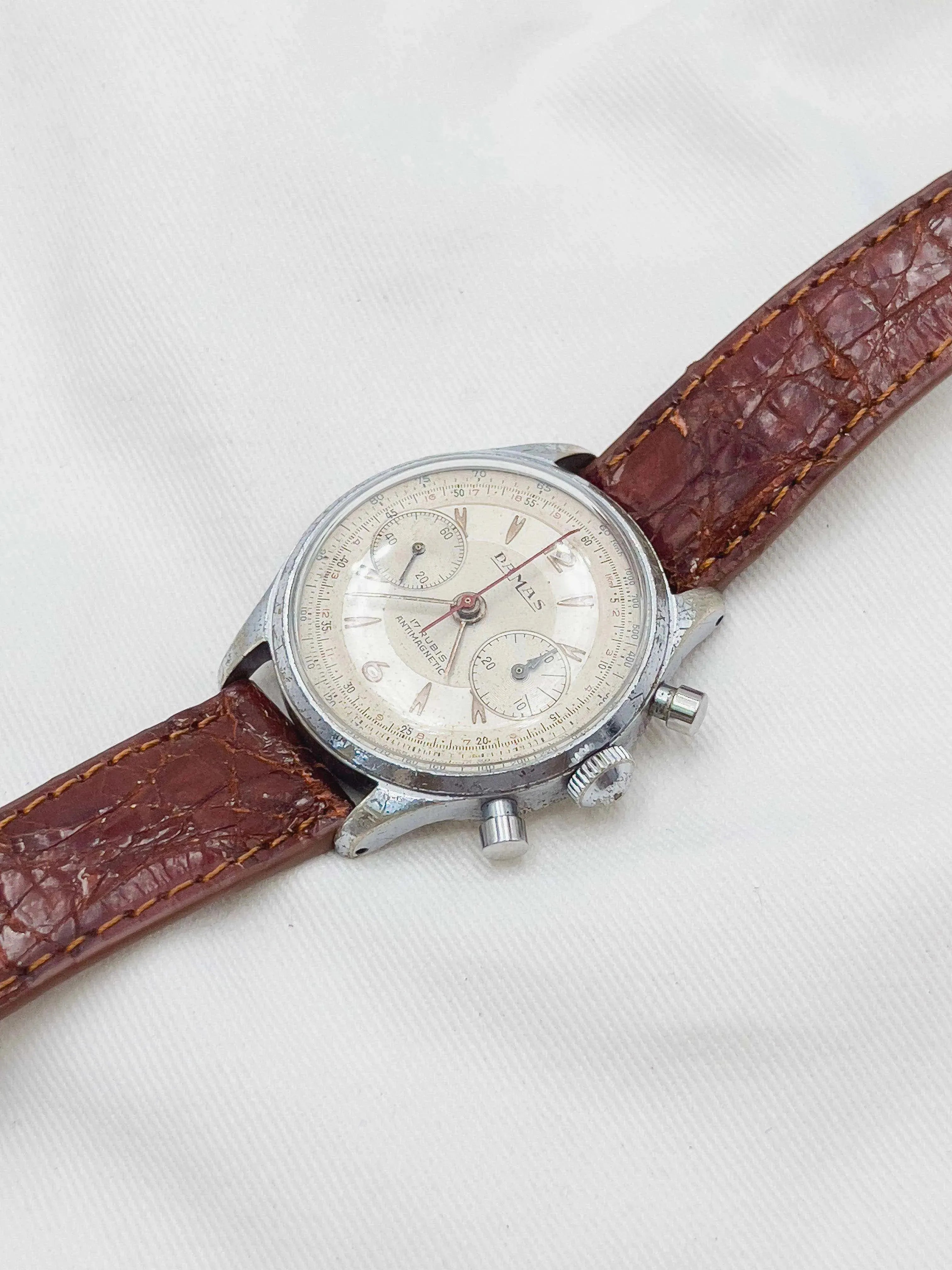 Damas - Chronographe - 1950’s - Atelier Victor Paris - Vintage Watch Shop Dubai