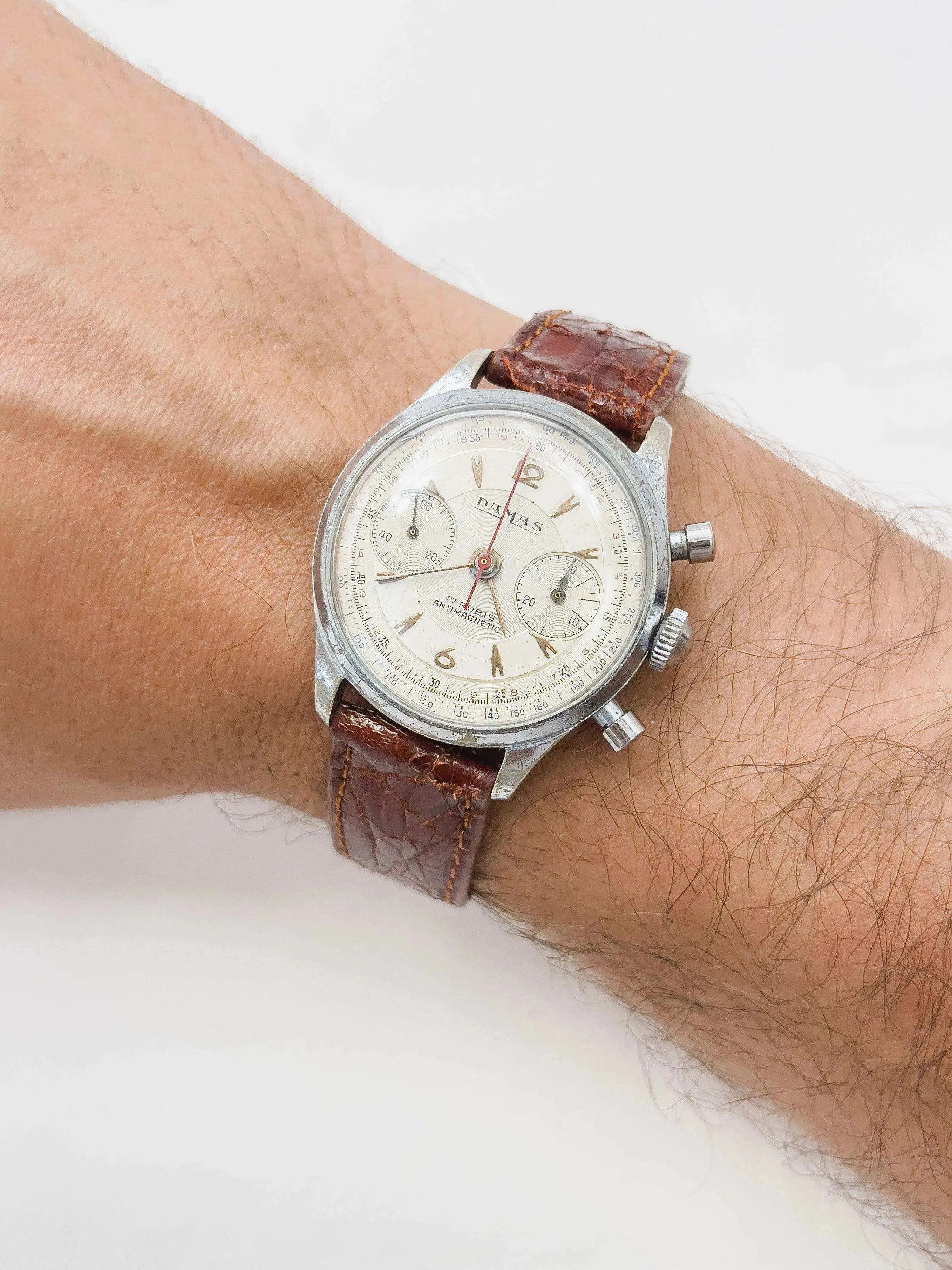 Damas - Chronographe - 1950’s - Atelier Victor Paris - Vintage Watch Shop Dubai