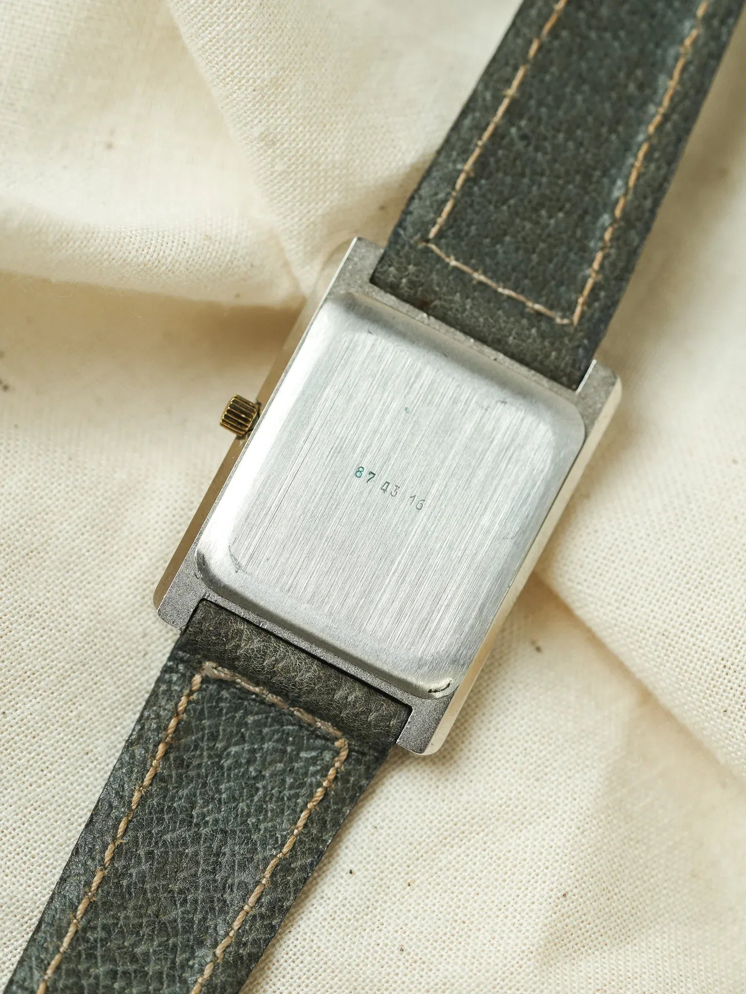 Duvier & Lange - Tank Stepcase Acier Or Acier Tapisserie - NOS - 1980s - Atelier Victor