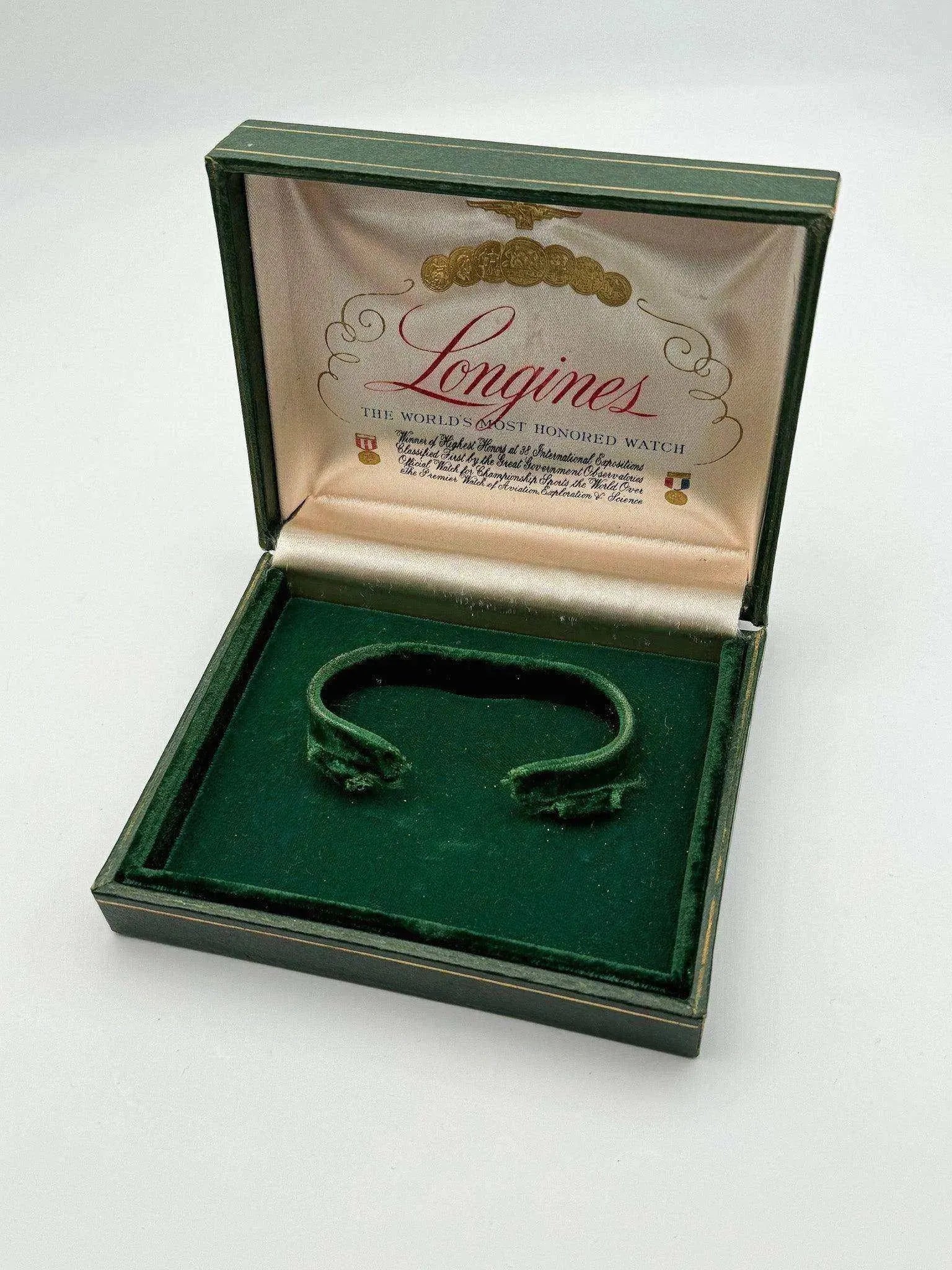 Écrin Longines Vintage - Vert 1960/70s - Atelier Victor Paris - Vintage Watch Shop Dubai