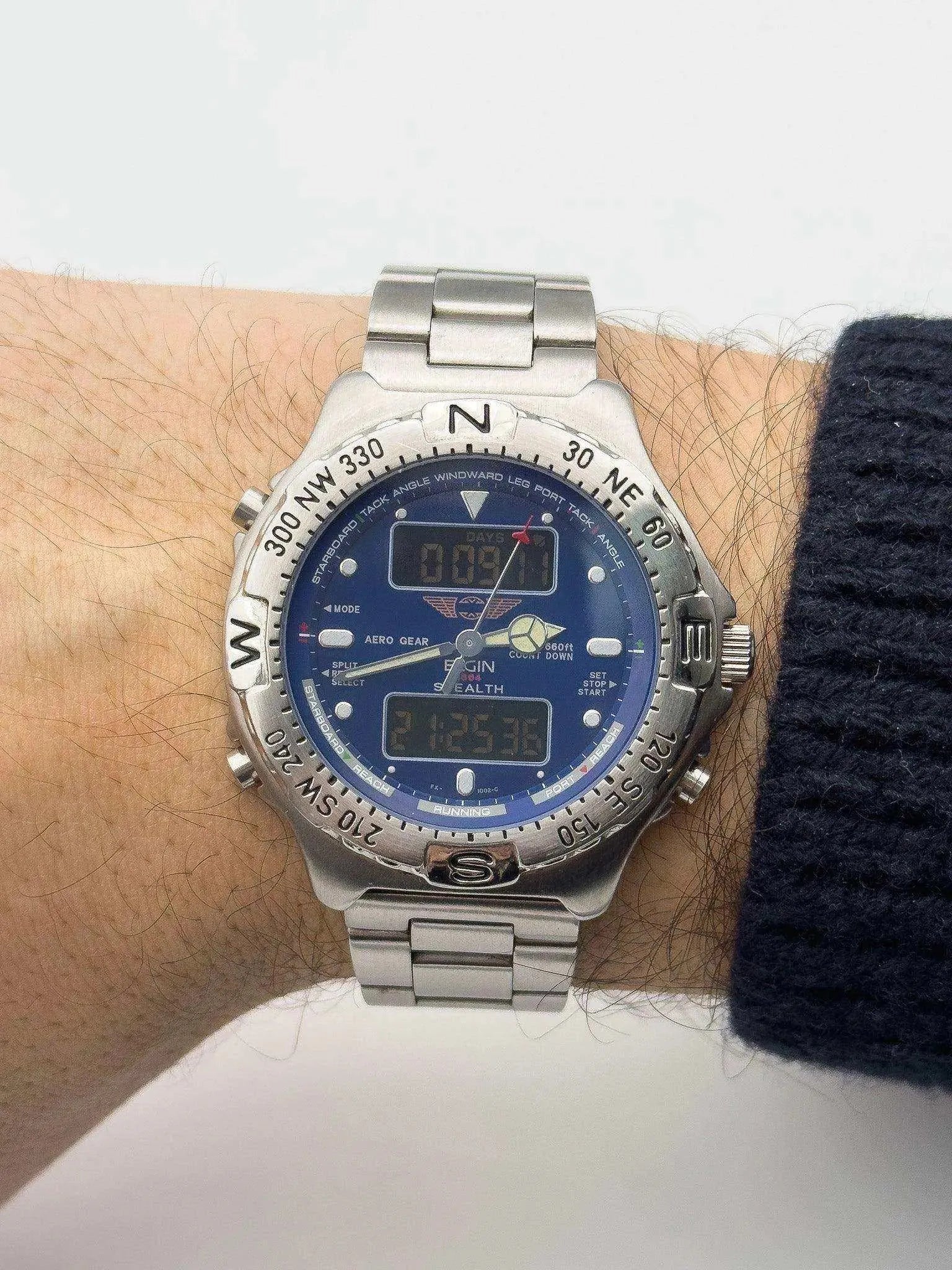 Elgin - Air Force Blue Dial - 2000s - Atelier Victor Paris - Vintage Watch Shop Dubai