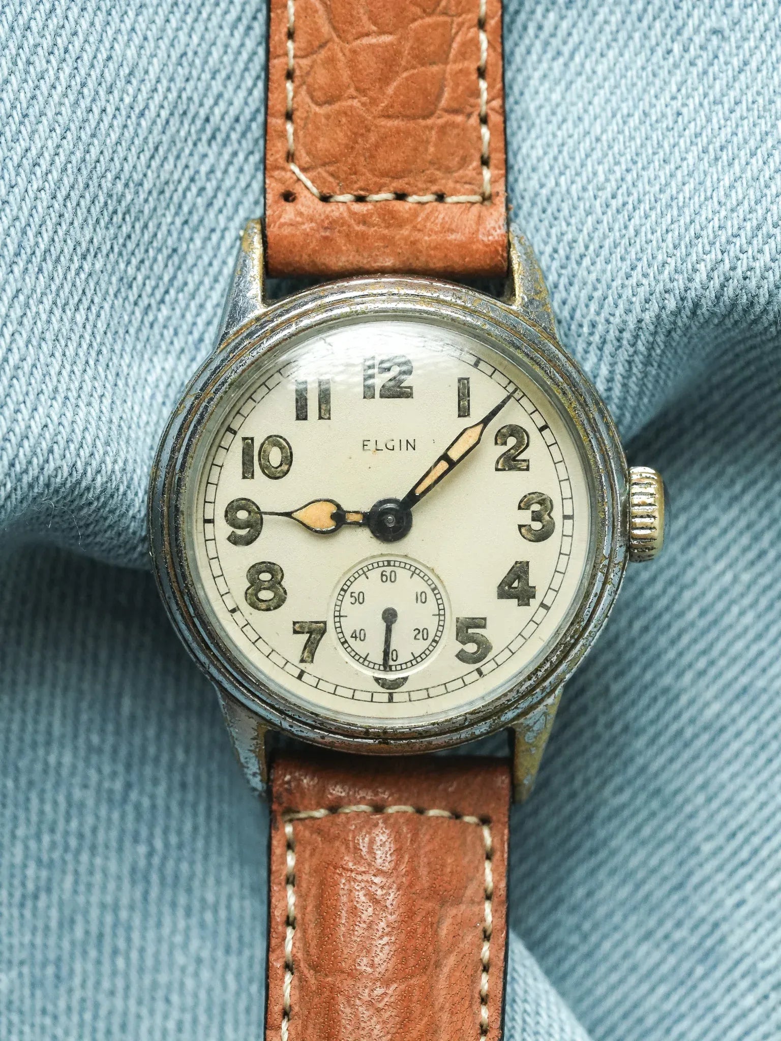 Elgin - Militaire WWII Armée USA Cadran Crème - 1940s - Atelier Victor