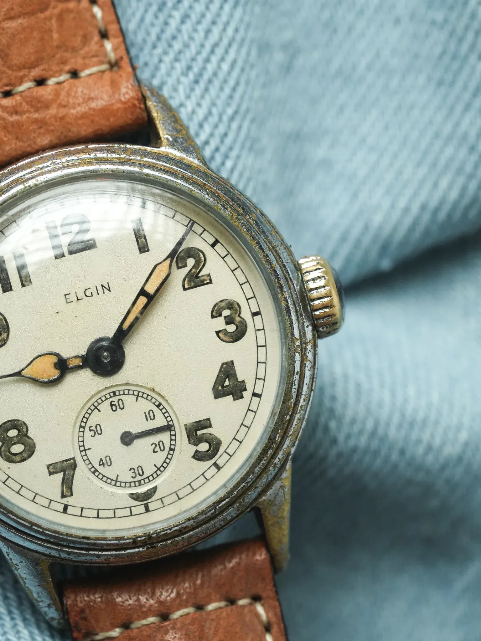 Elgin - Militaire WWII Armée USA Cadran Crème - 1940s - Atelier Victor