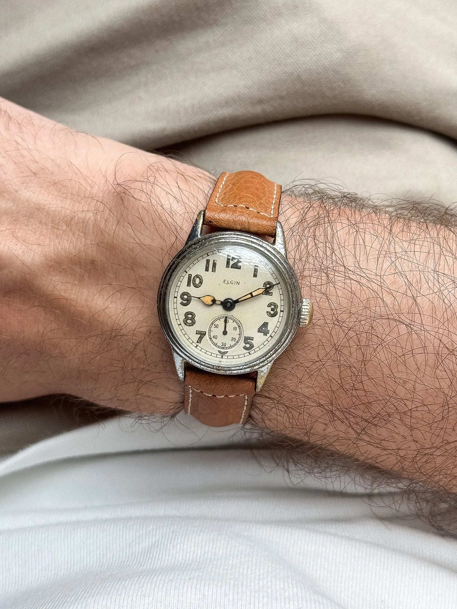 Elgin - Militaire WWII Armée USA Cadran Crème - 1940s - Atelier Victor