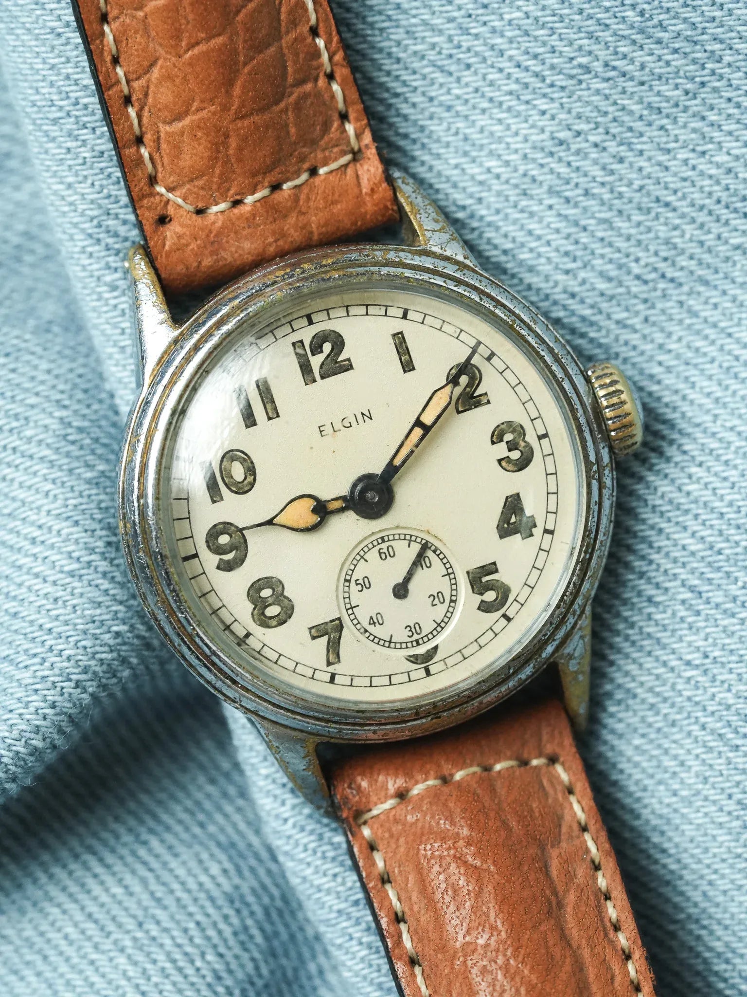Elgin - Militaire WWII Armée USA Cadran Crème - 1940s - Atelier Victor