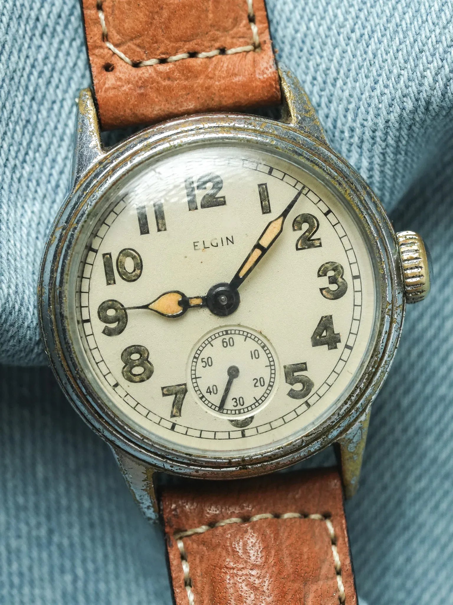 Elgin - Militaire WWII Armée USA Cadran Crème - 1940s - Atelier Victor