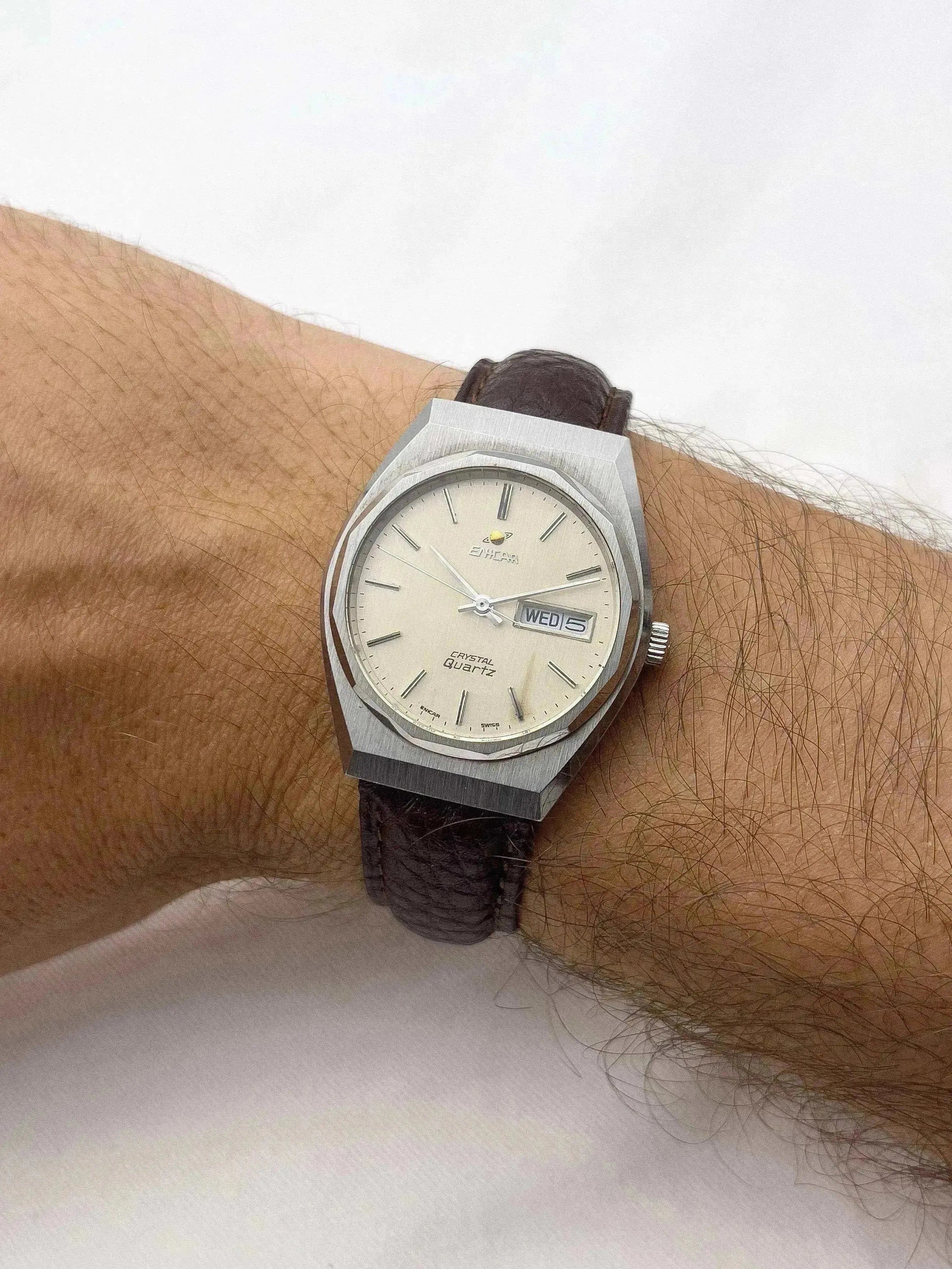 Enicar - Daydate Cadran Crème - 1990s - Atelier Victor