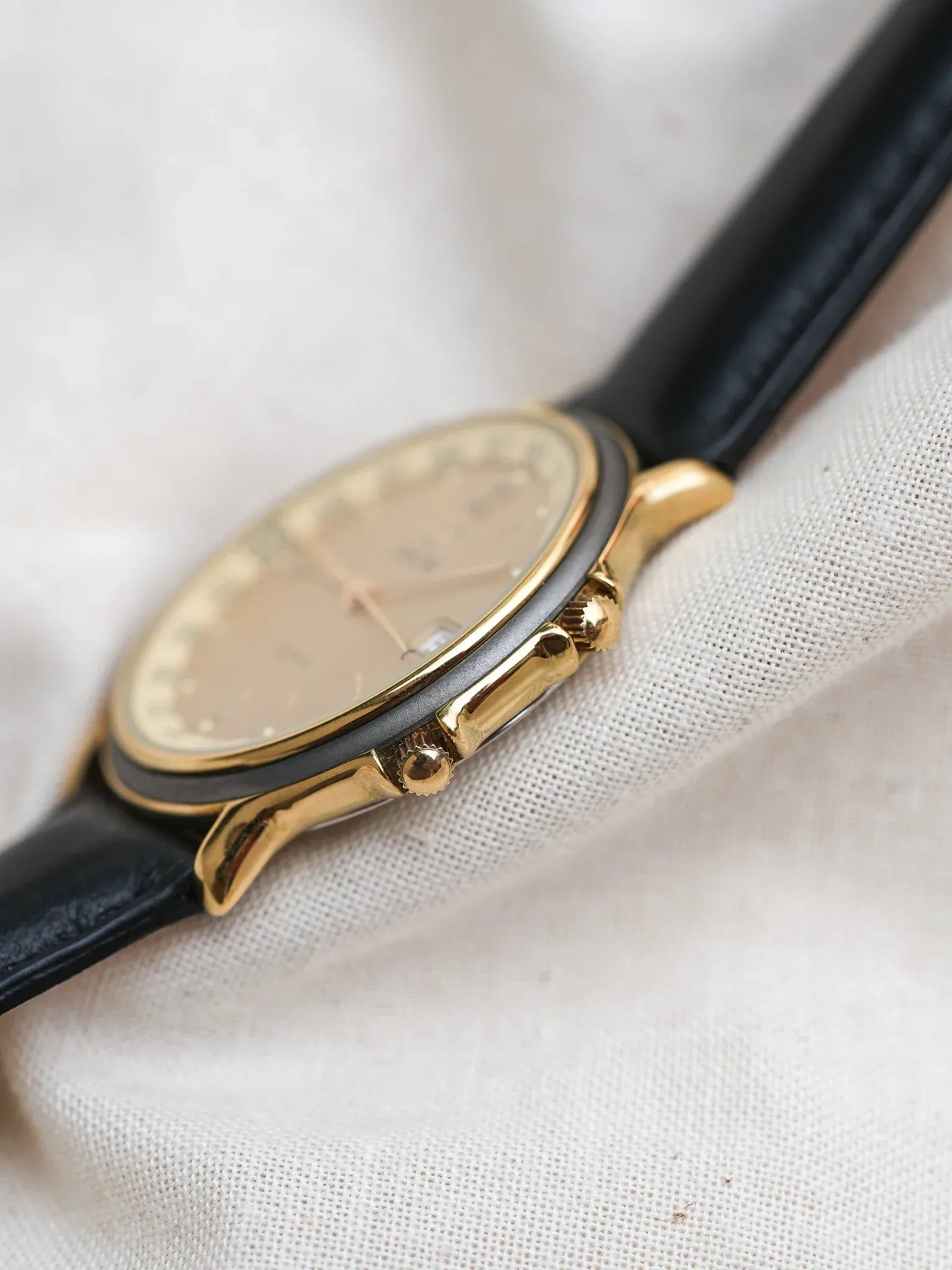 Enicar - Plaqué Or lunette directionnelle interne - NOS - 1990s - Atelier Victor