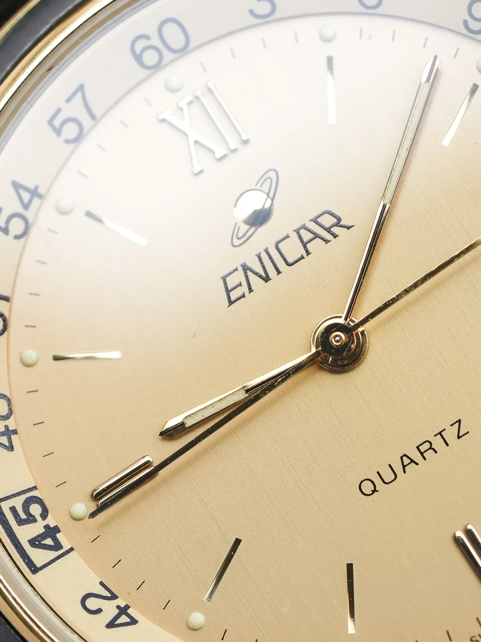 Enicar - Plaqué Or lunette directionnelle interne - NOS - 1990s - Atelier Victor