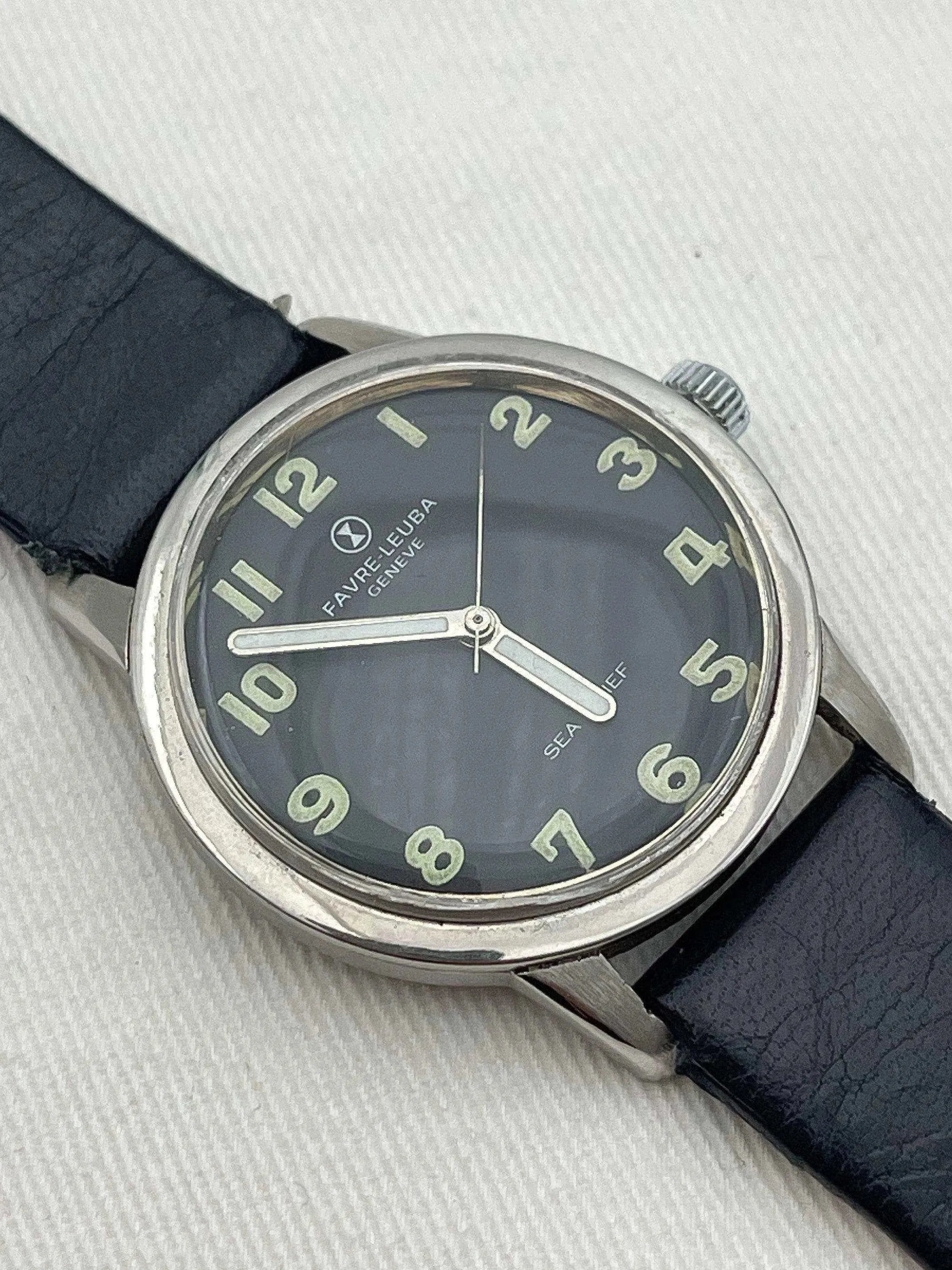Favre Leuba - Sea Chief Noir - 1970s - Atelier Victor - Vintage  Shop
