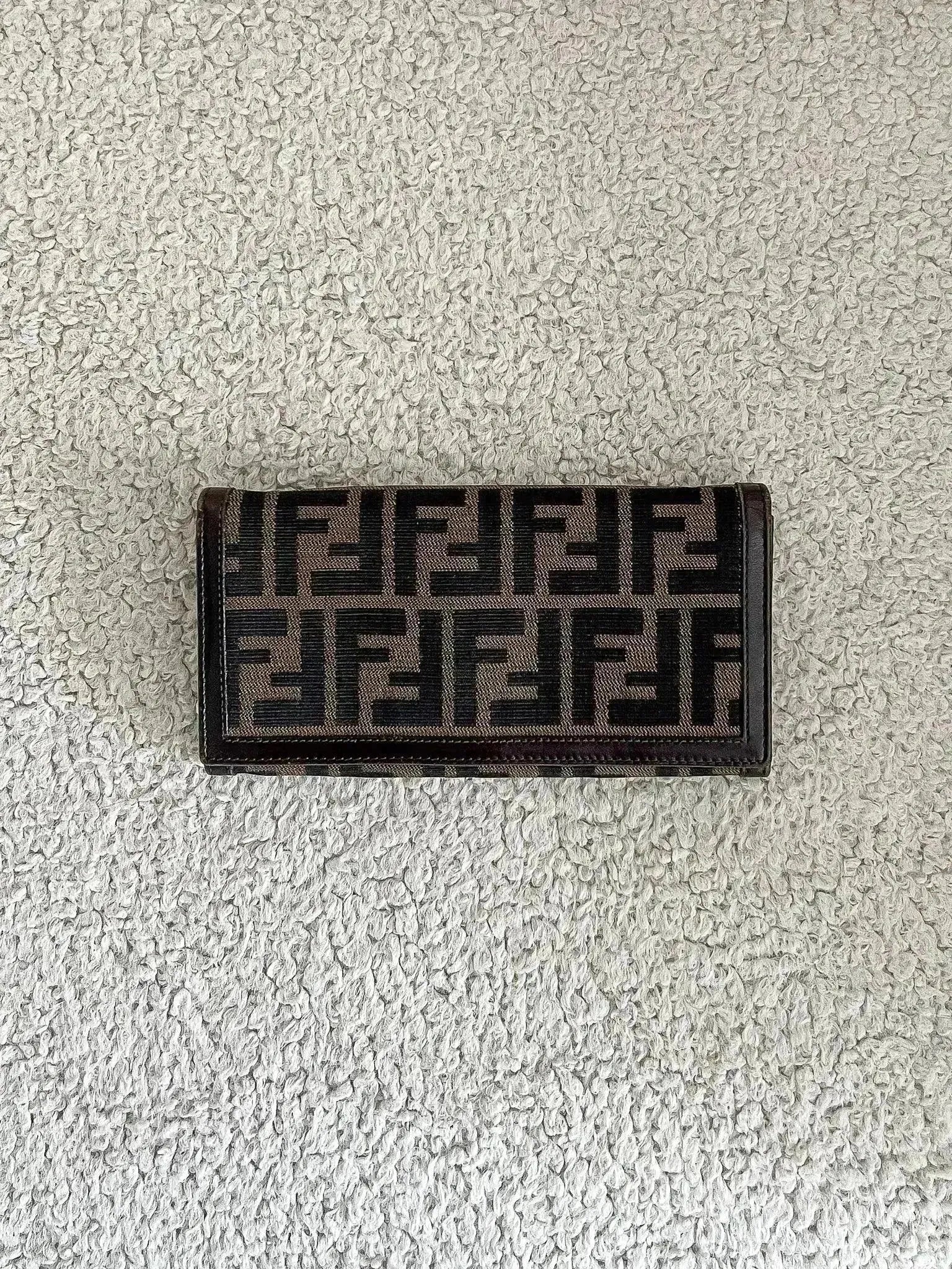 Fendi - Portefeuille Toile Marron - Atelier Victor