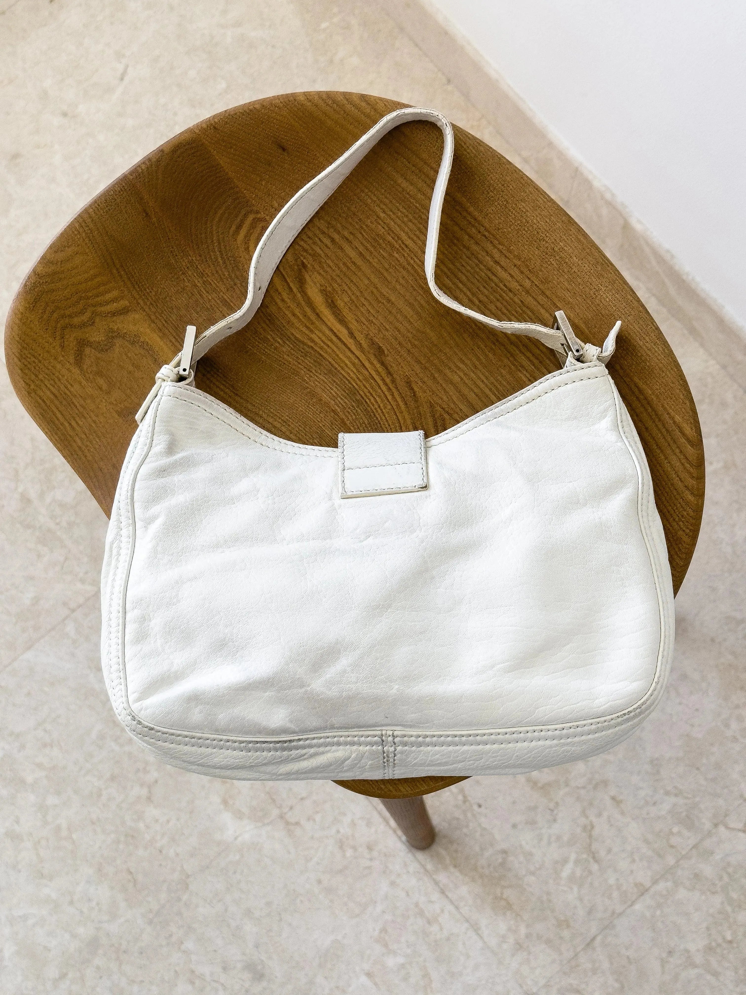 Fendi - Sac à main Baguette Blanc - Atelier Victor Paris - Vintage Watch Shop Dubai