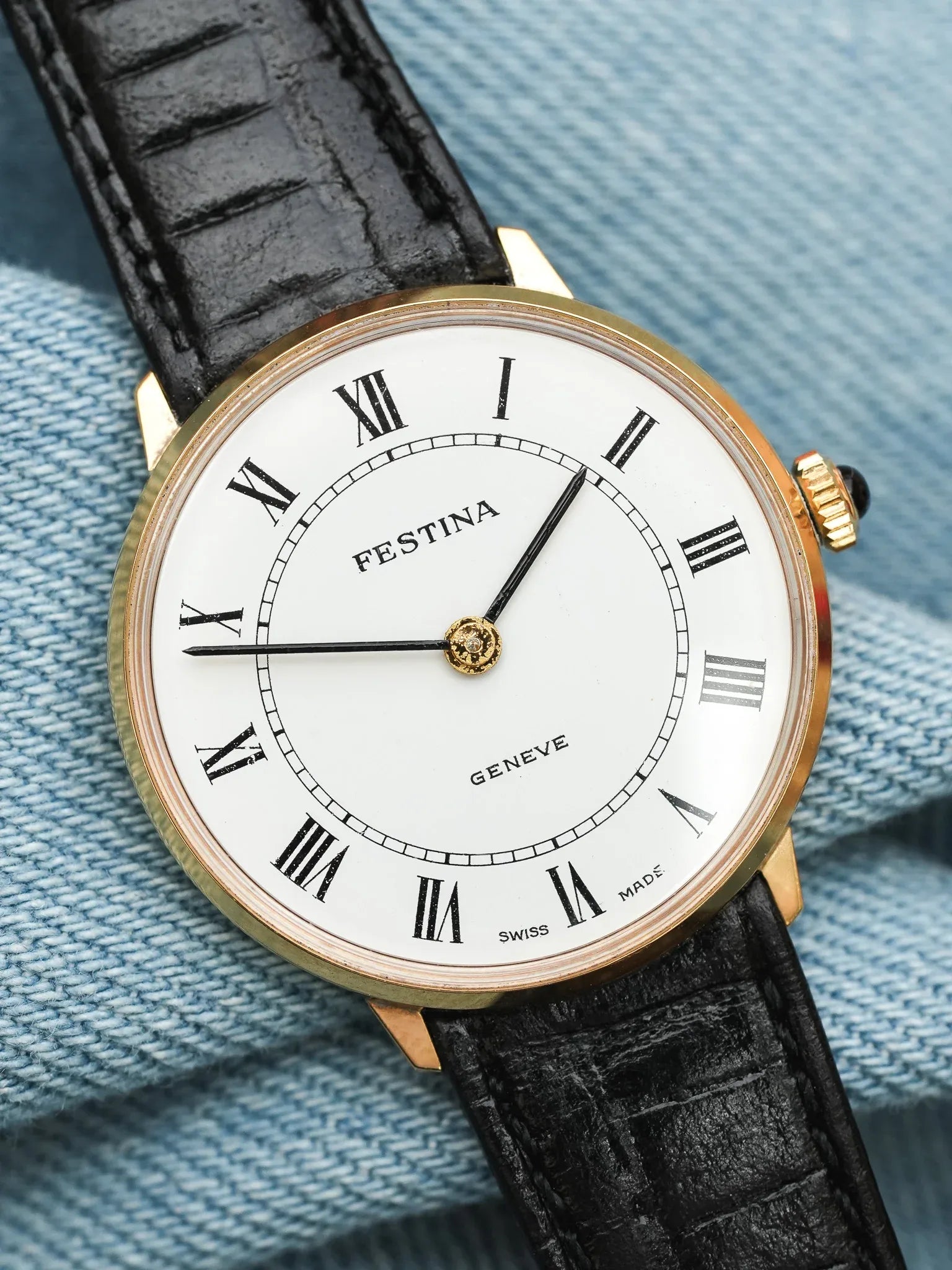 Festina - Dress Watch Lady Index Romain - 1980s - Atelier Victor - Vintage  Shop