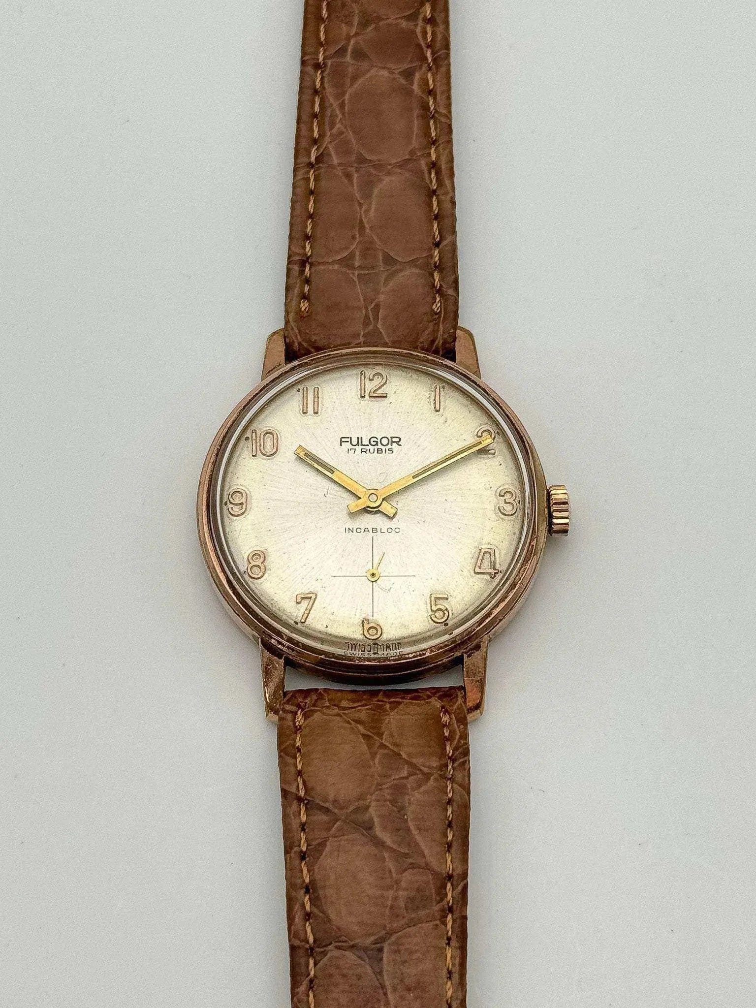 Fulgor - Rose Sub-Second - 1960s - Atelier Victor Paris - Vintage Watch Shop Dubai