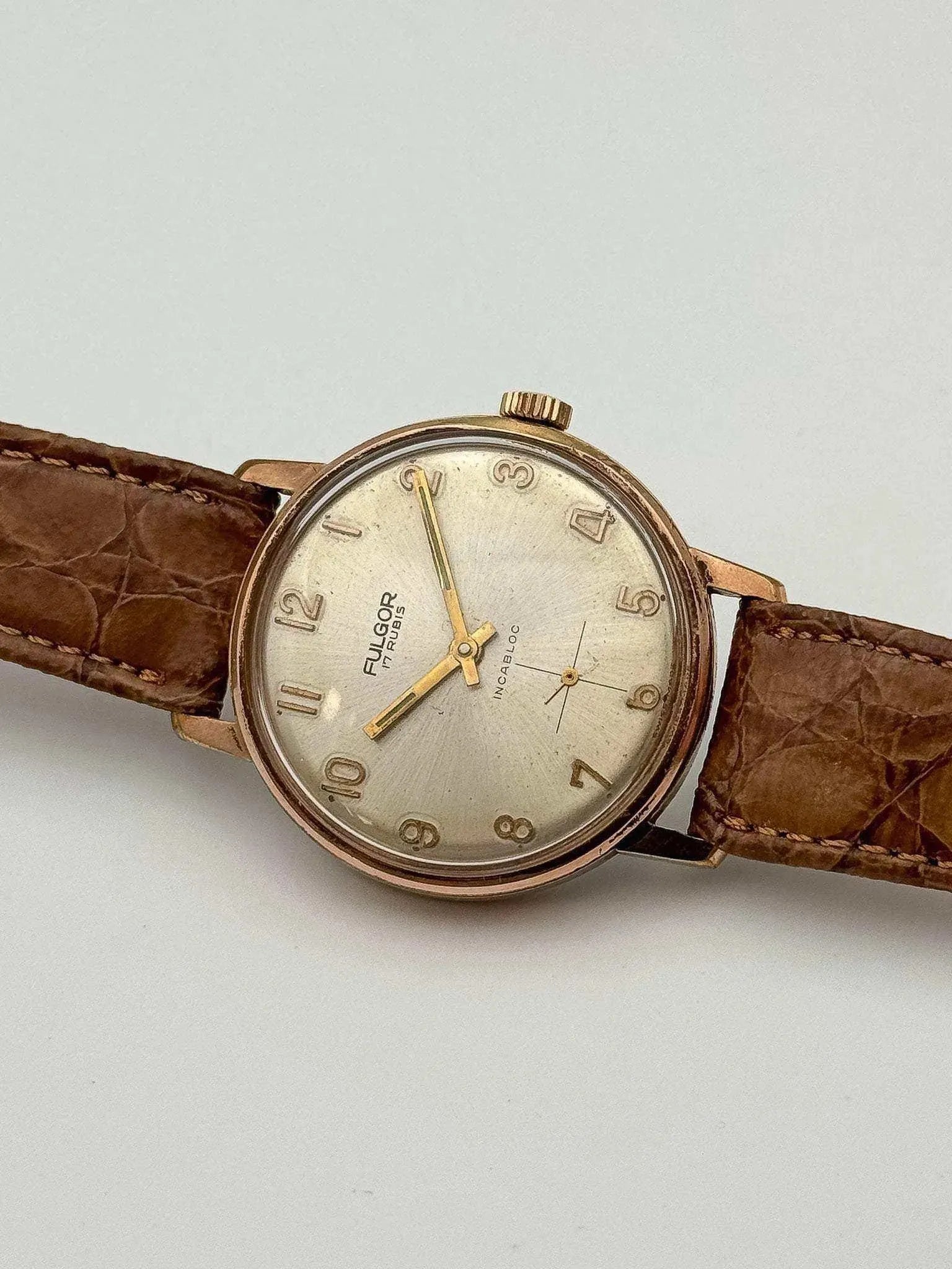Fulgor - Rose Sub-Second - 1960s - Atelier Victor Paris - Vintage Watch Shop Dubai