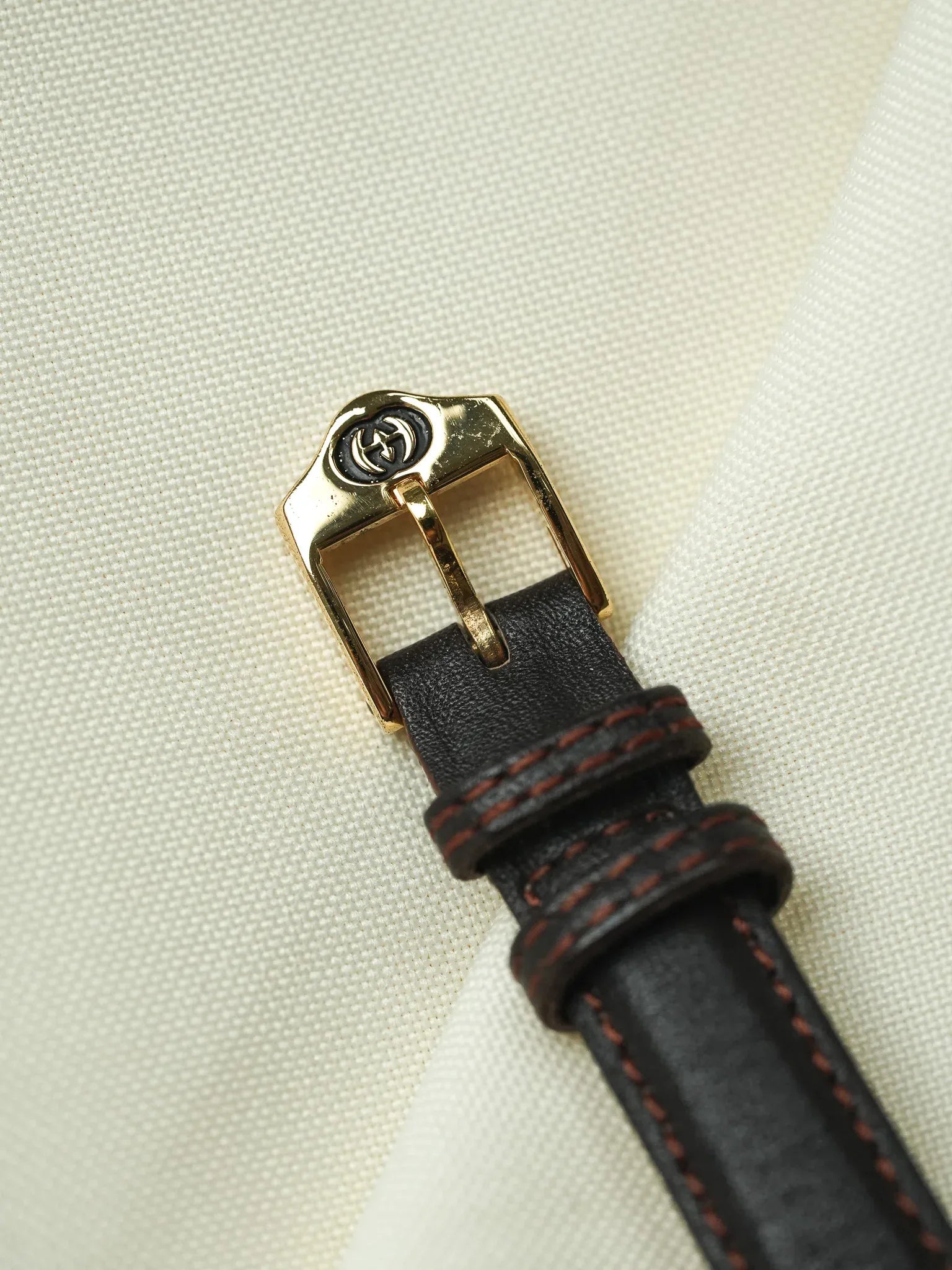 Gucci - Mini Ronde cornes centrales plaqué or - 1980s - Atelier Victor