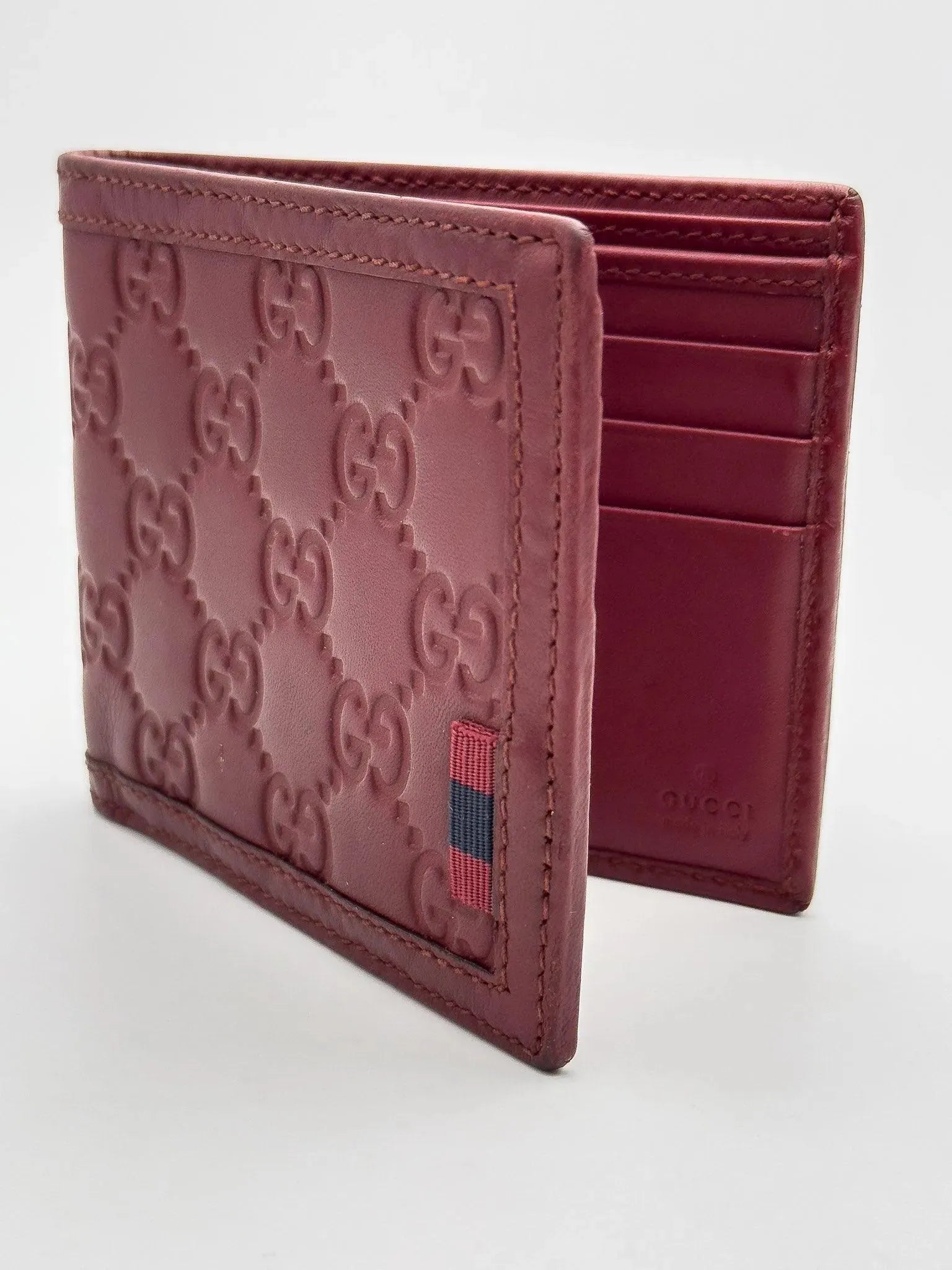 Gucci - Portefeuille en cuir GG bordeaux - Atelier Victor Paris - Vintage Watch Shop Dubai