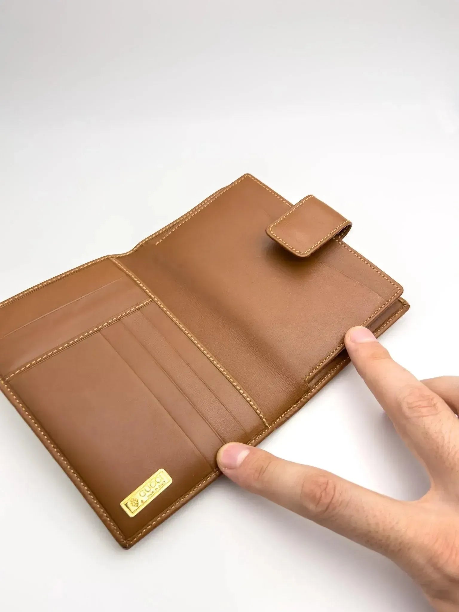 Gucci - Portefeuille en toile GG Blanc Camel - Atelier Victor