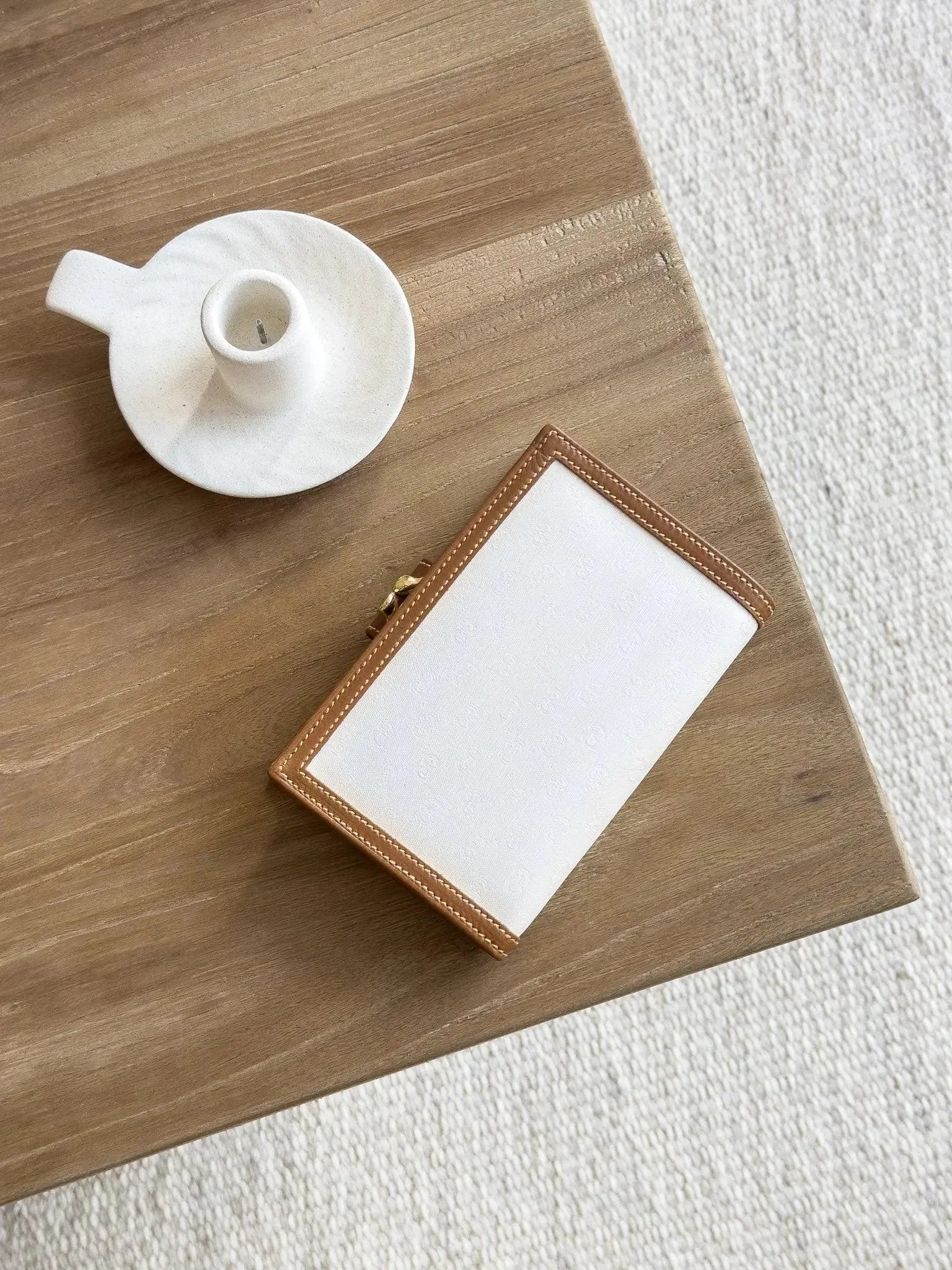 Gucci - Portefeuille en toile GG Blanc Camel - Atelier Victor - Vintage  Shop