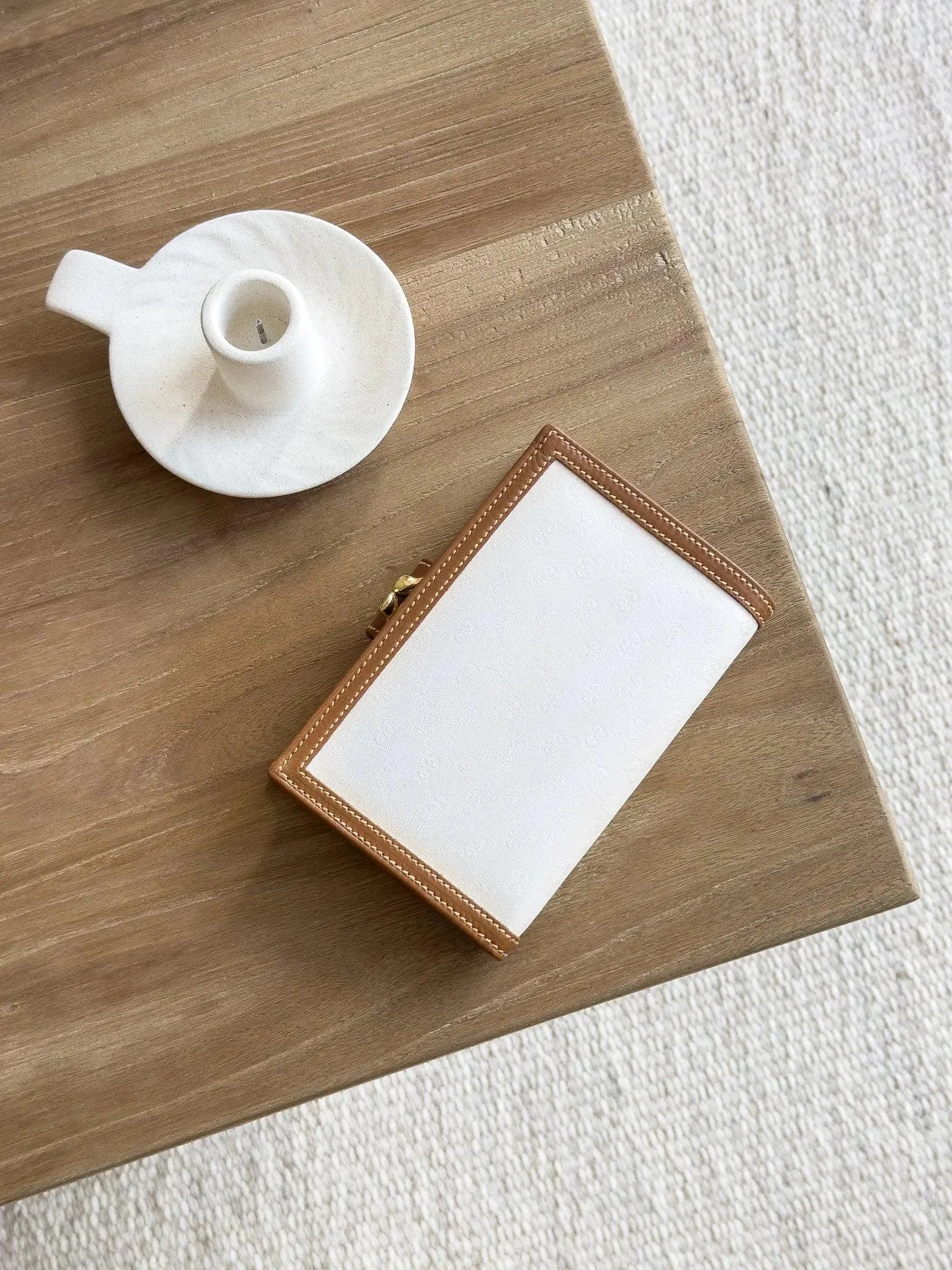 Gucci - Portefeuille en toile GG Blanc Camel - Atelier Victor - Vintage  Shop