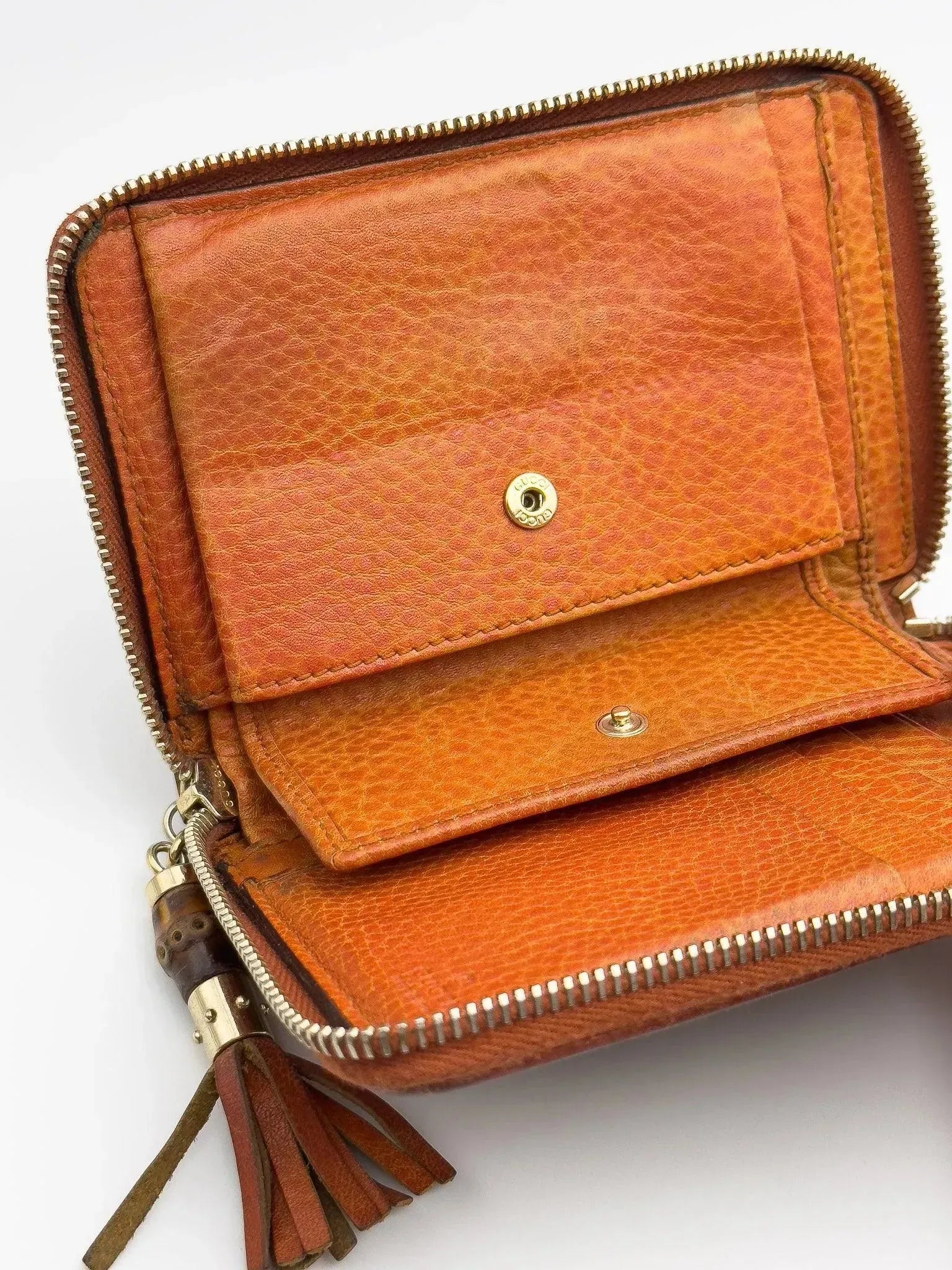 Gucci - Portefeuille en toile GG cuir Orange - Atelier Victor