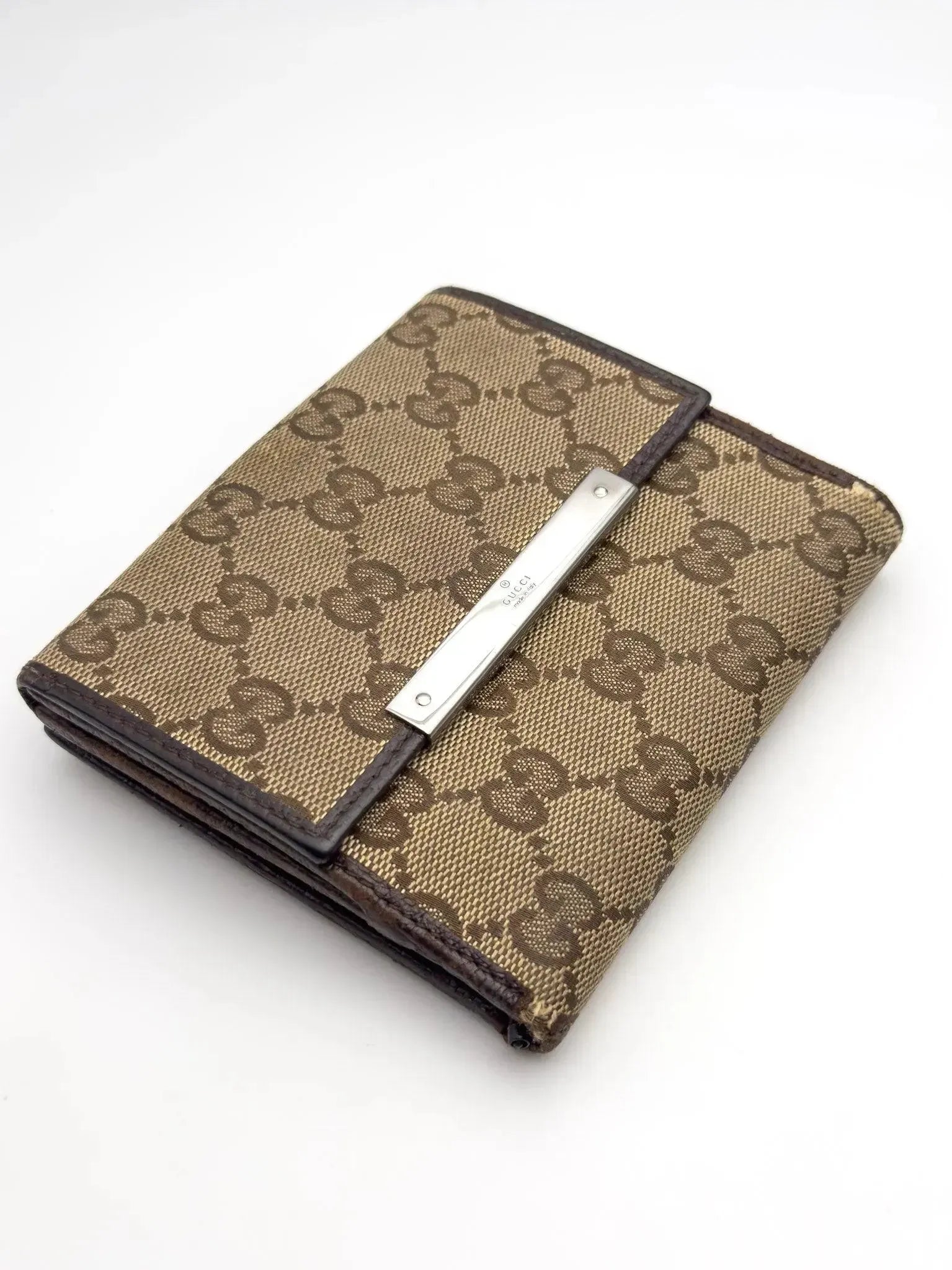 Gucci - Portefeuille en toile GG Marron - Atelier Victor - Vintage  Shop